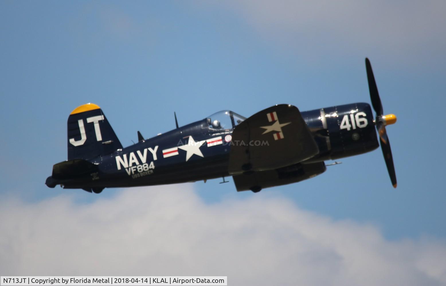 N713JT, 1945 Vought F4U-4B Corsair C/N 97143, SNF LAL 2018