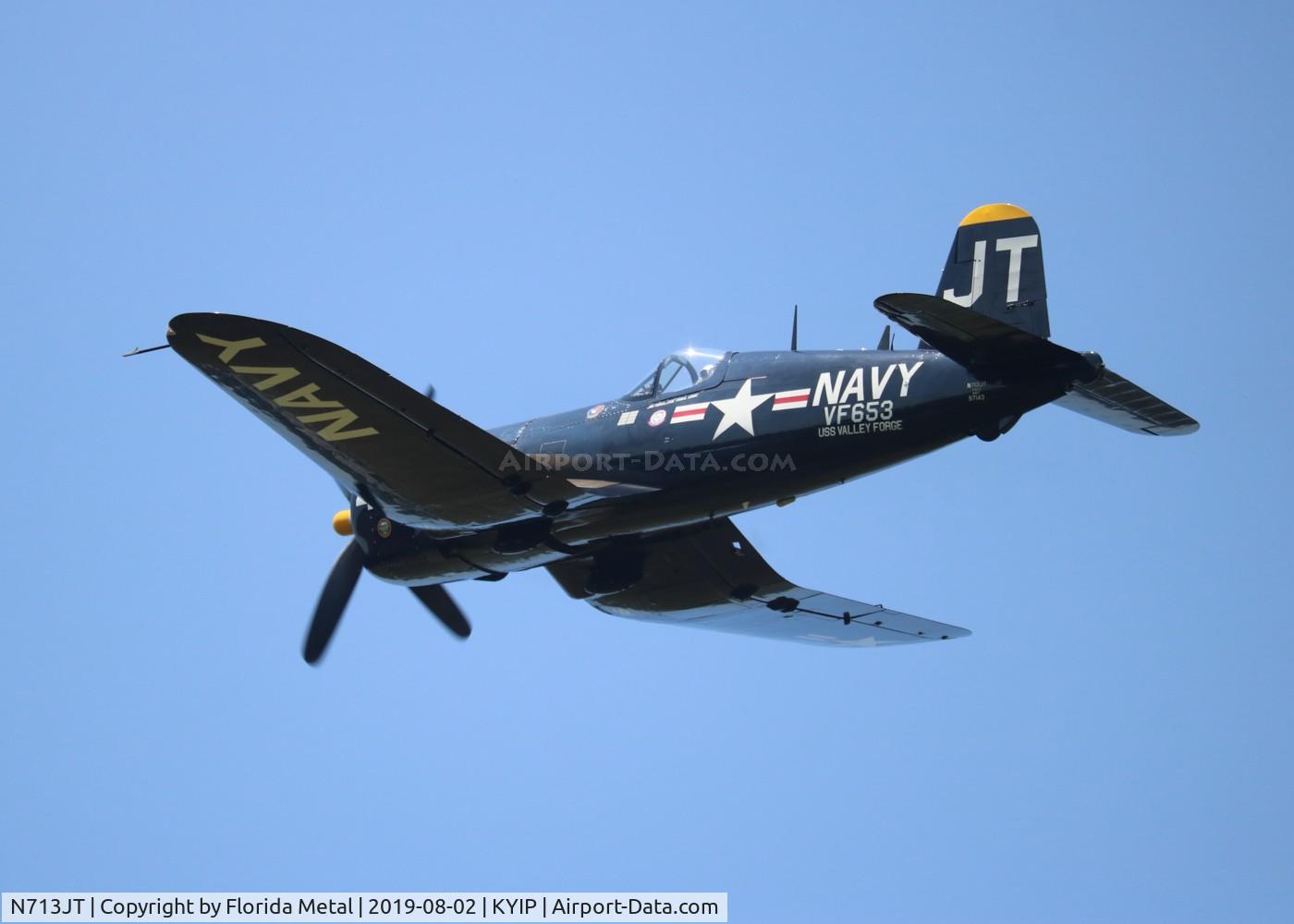 N713JT, 1945 Vought F4U-4B Corsair C/N 97143, TOM YIP 2019