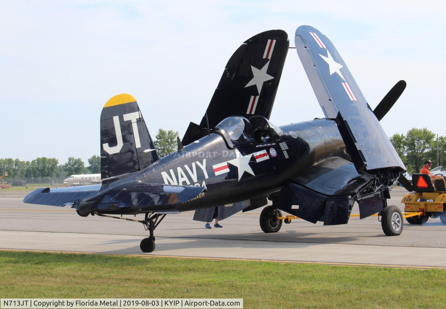 N713JT, 1945 Vought F4U-4B Corsair C/N 97143, TOM YIP 2019