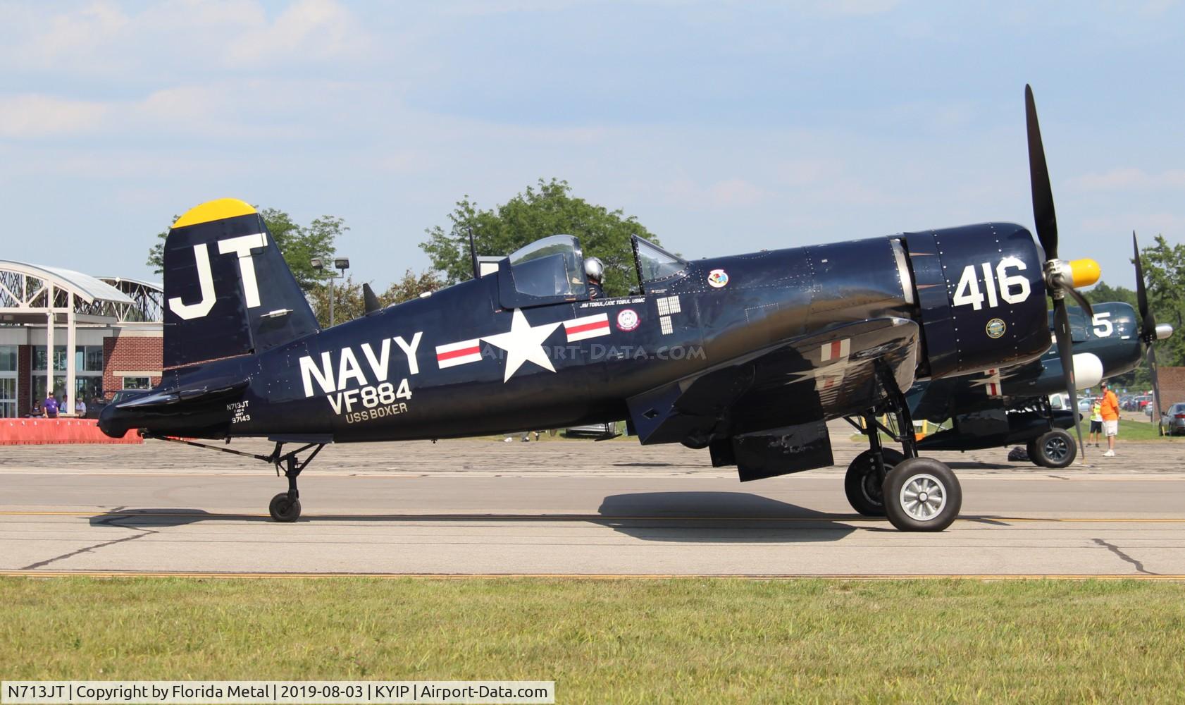 N713JT, 1945 Vought F4U-4B Corsair C/N 97143, TOM YIP 2019