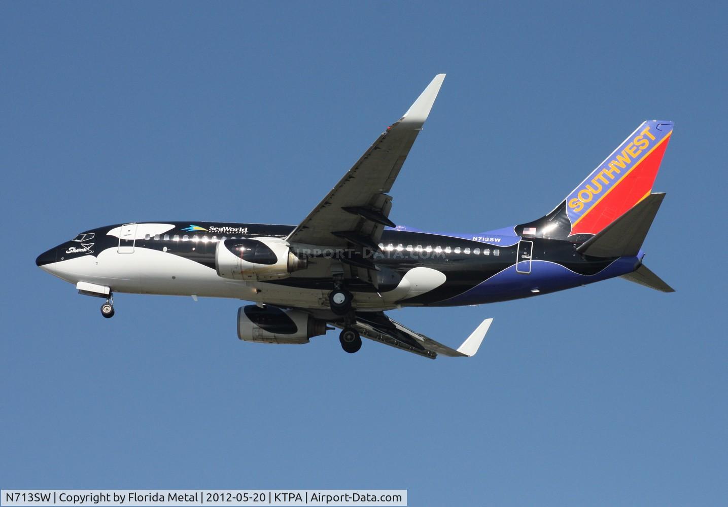N713SW, 1998 Boeing 737-7H4 C/N 27847, TPA spotting 2012