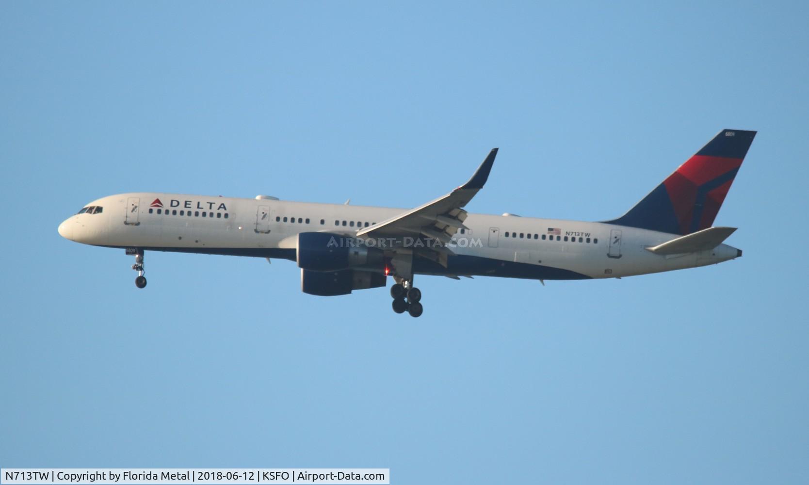N713TW, 1997 Boeing 757-2Q8 C/N 28173, SFO spotting 2018