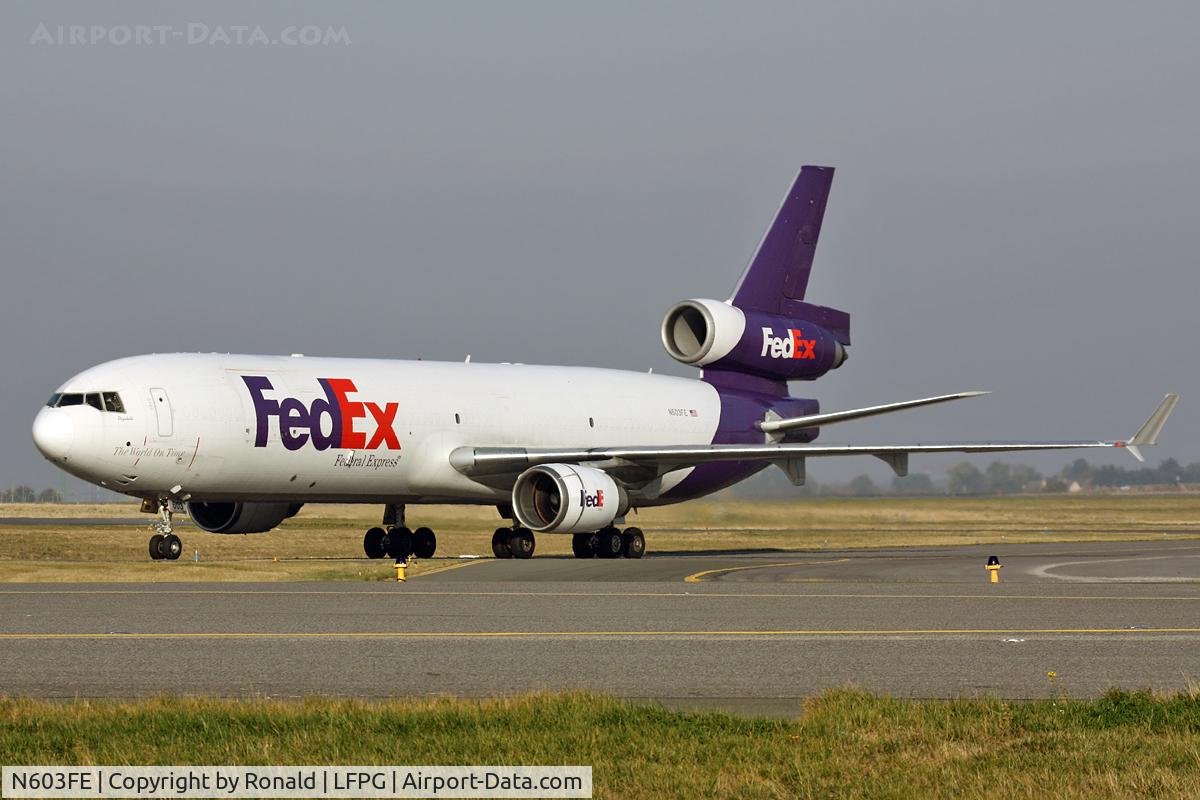 N603FE, 1991 McDonnell Douglas MD-11F C/N 48459, at cdg