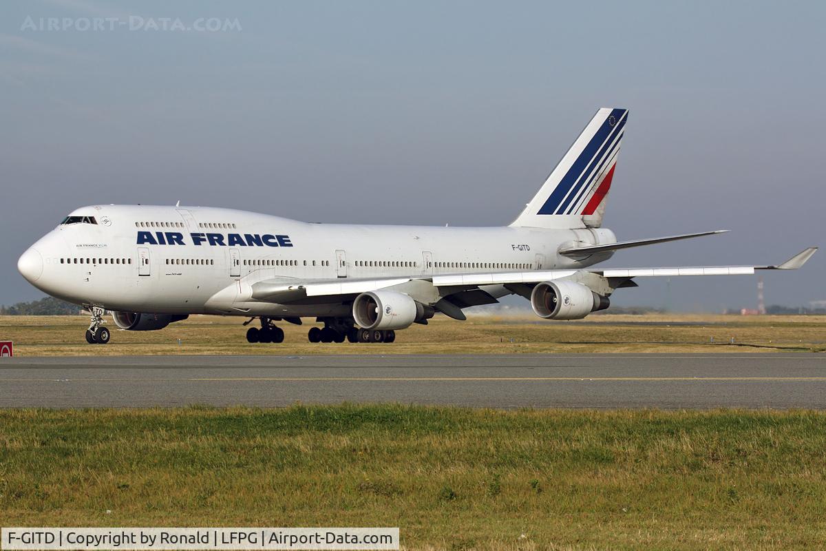 F-GITD, 1992 Boeing 747-428 C/N 25600, at cdg