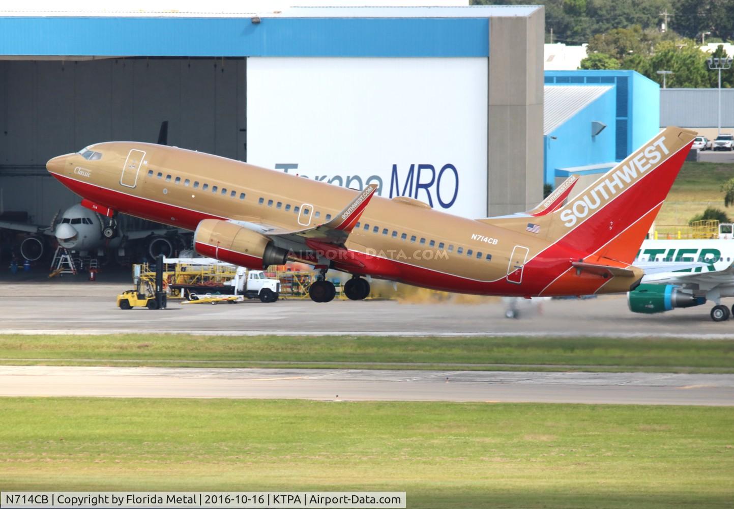 N714CB, 1998 Boeing 737-7H4 C/N 27848, TPA spotting 2016