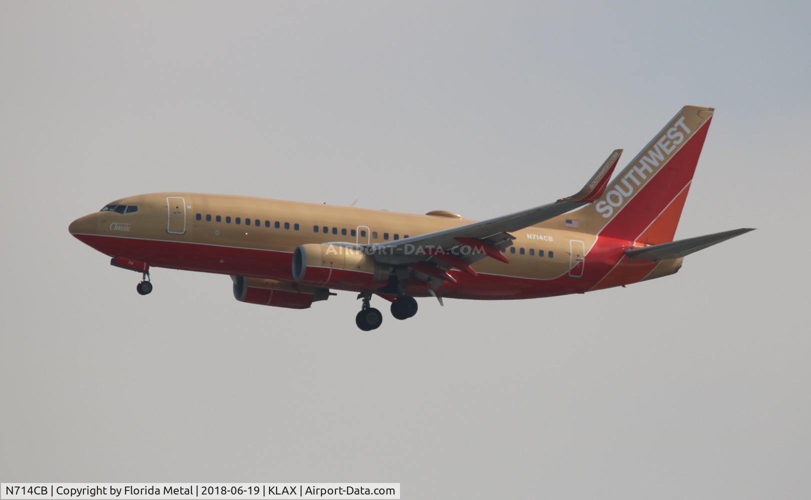 N714CB, 1998 Boeing 737-7H4 C/N 27848, LAX spotting 2018