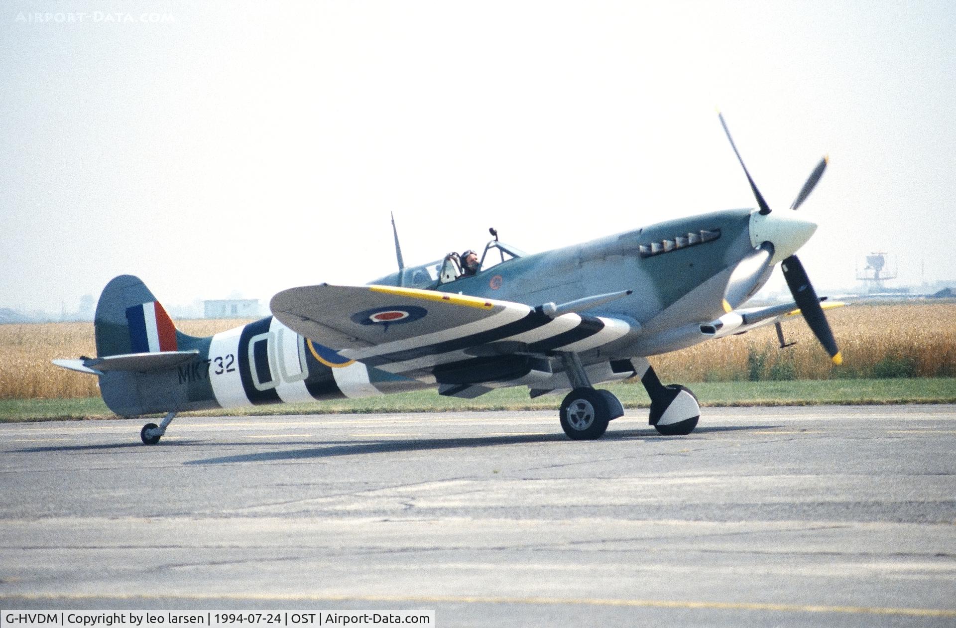 G-HVDM, 1943 Supermarine 361 Spitfire LF.IXc C/N CBAF.IX.1732, Ostende Air Show 24.7.1994