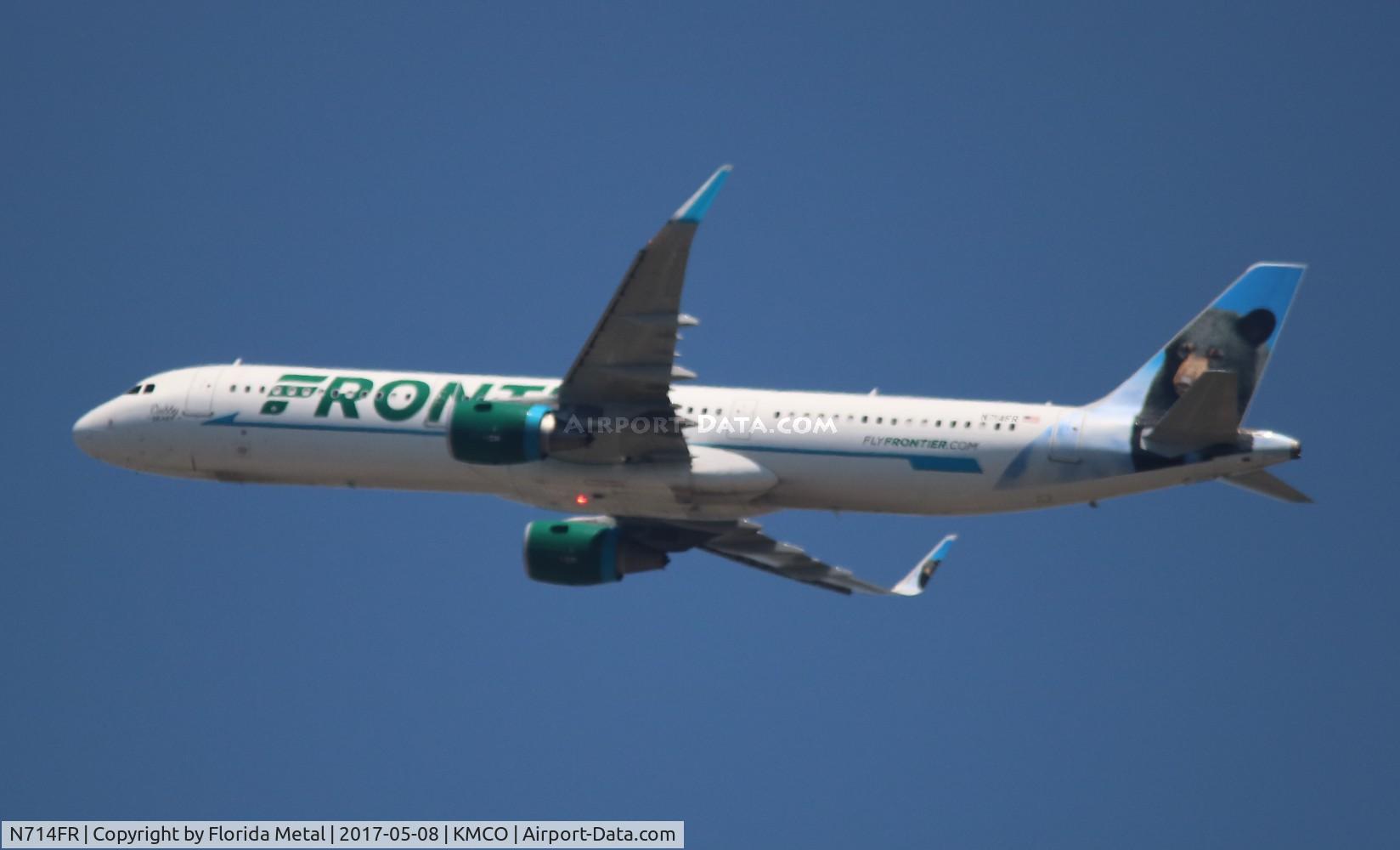 N714FR, 2016 Airbus A321-211 C/N 7294, MCO spotting 2017