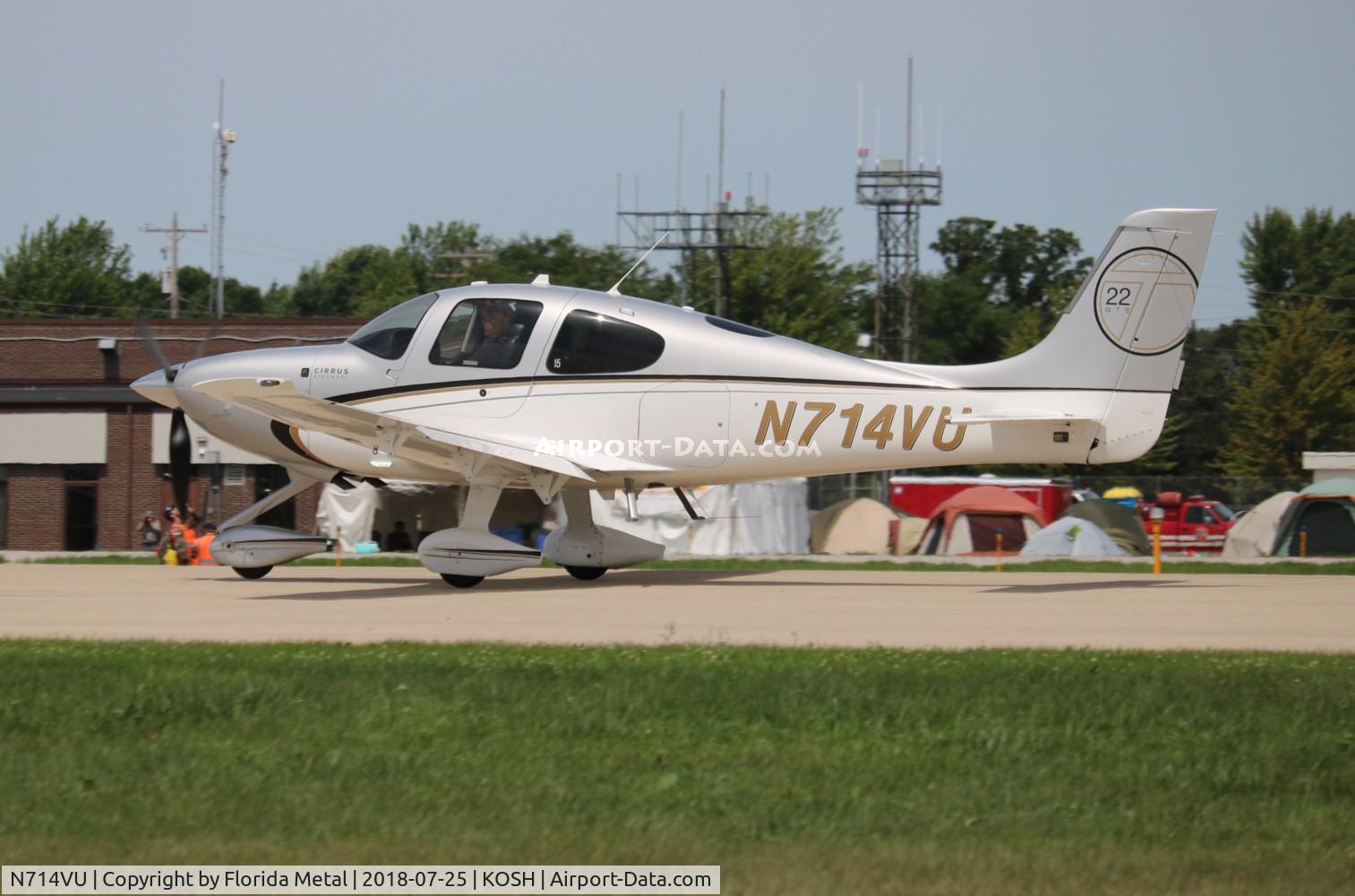 N714VU, 2013 Cirrus SR-22T C/N 0534, EAA OSH 2018