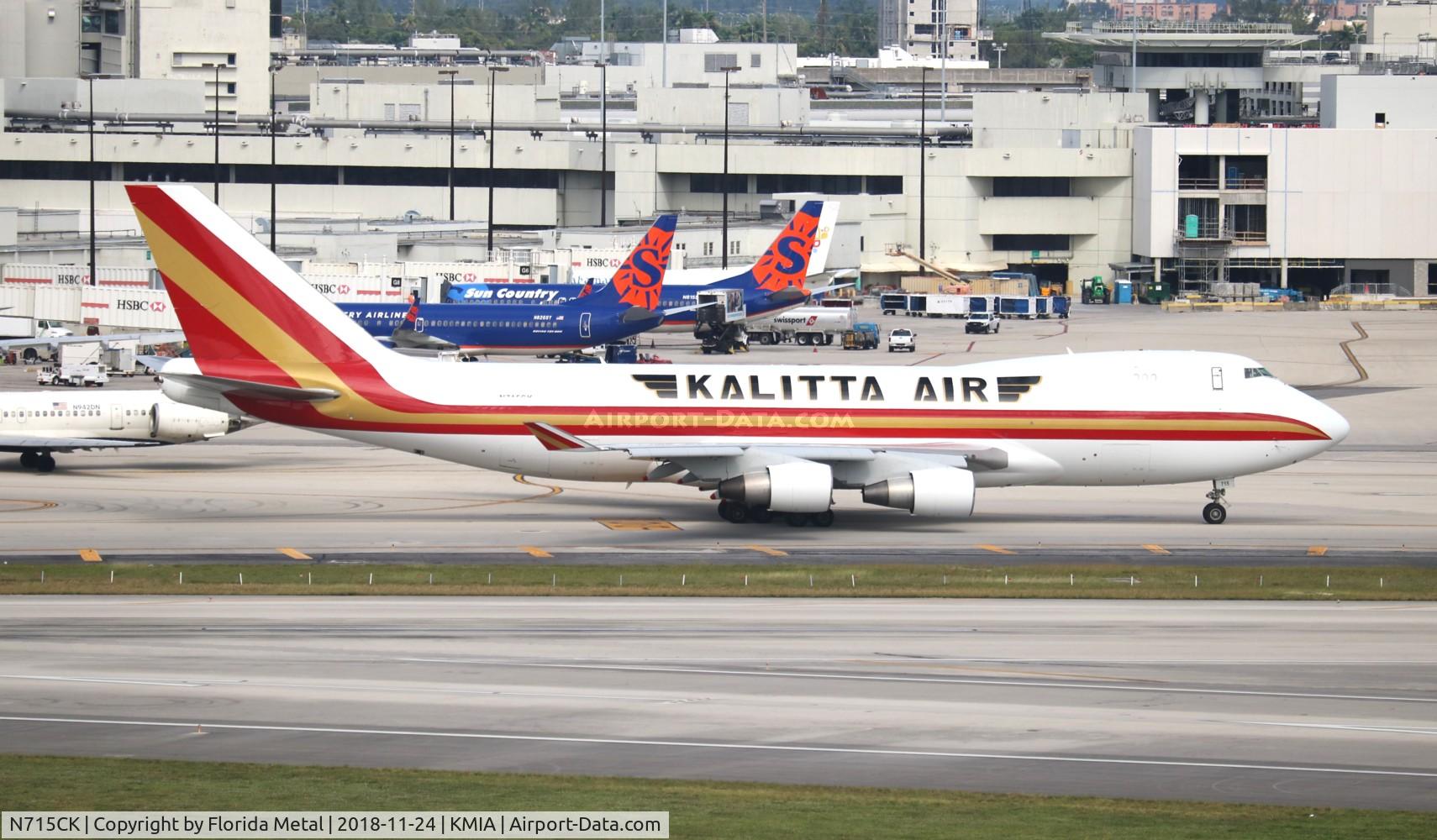 N715CK, 2002 Boeing 747-4B5F/SCD C/N 32809, MIA spotting 2018