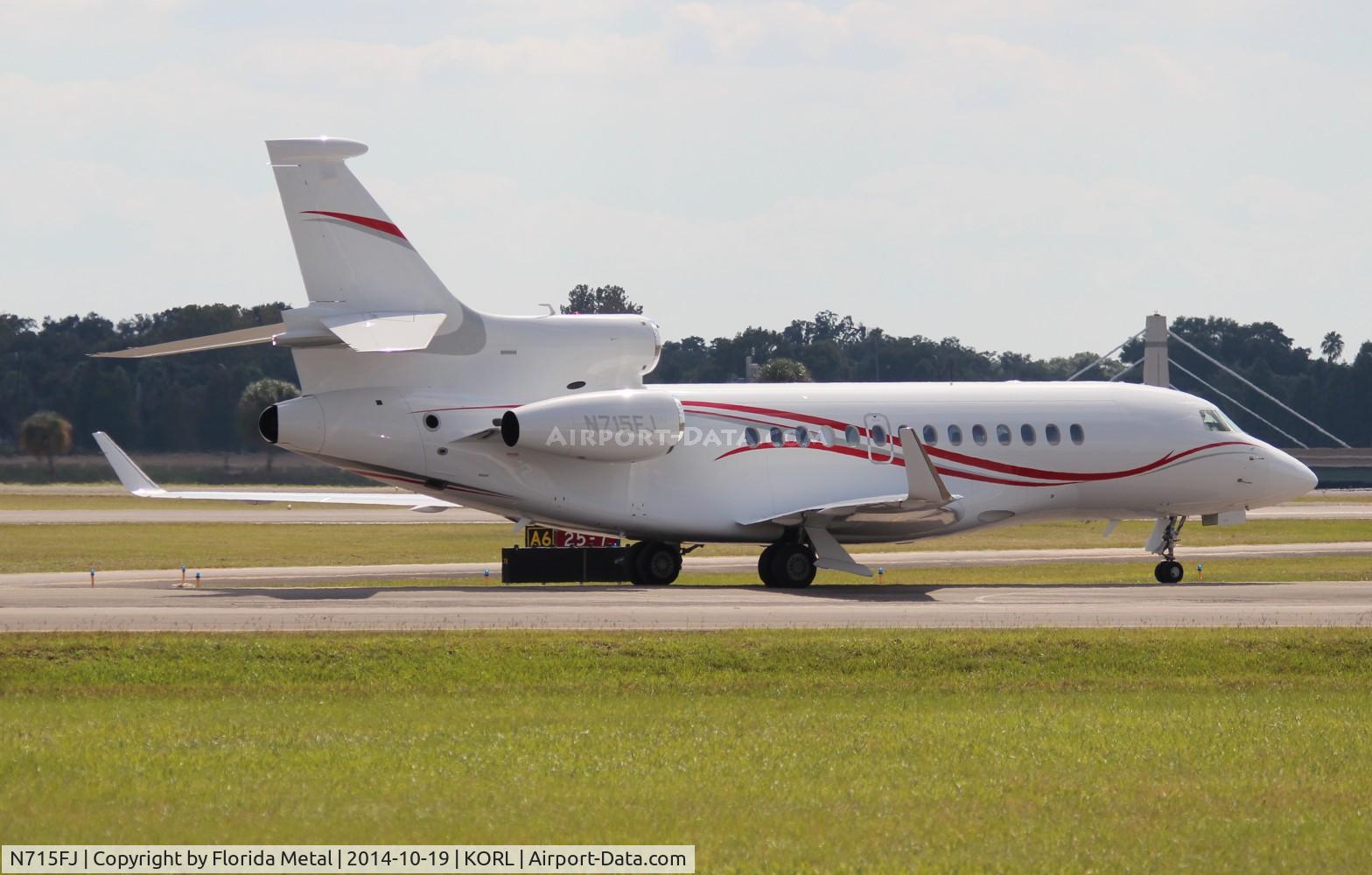 N715FJ, 2013 Dassault Falcon 7X C/N 215, NBAA ORL 2014