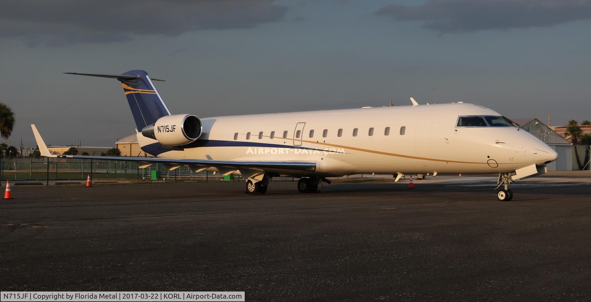 N715JF, 2008 Bombardier Challenger 850 (CL-600-2B19) C/N 8095, ORL spotting 2017
