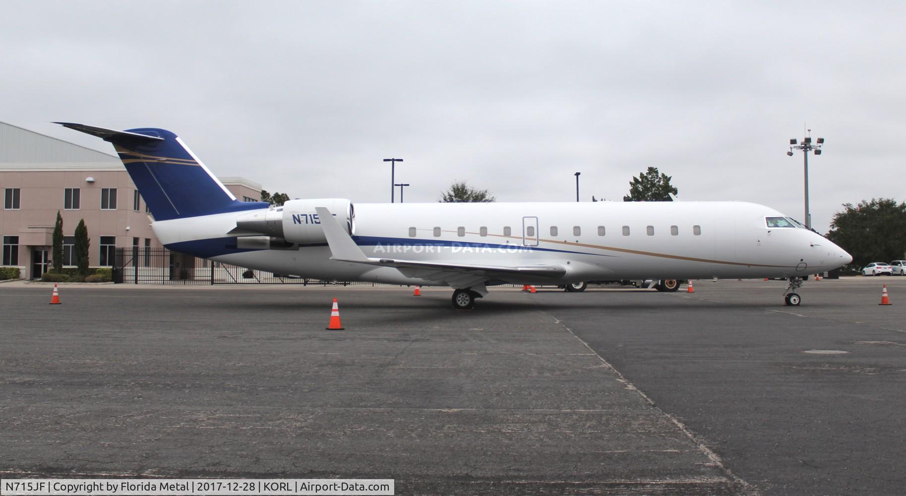 N715JF, 2008 Bombardier Challenger 850 (CL-600-2B19) C/N 8095, ORL spotting 2017