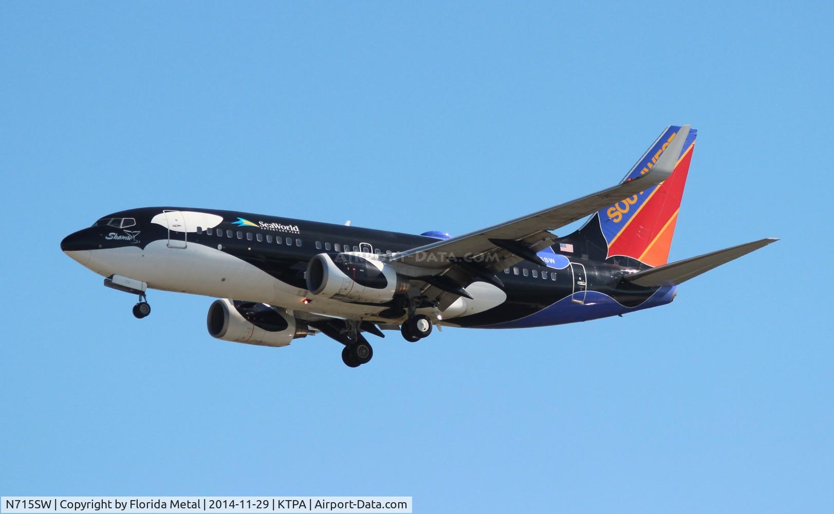 N715SW, 1998 Boeing 737-7H4 C/N 27849, TPA spotting 2014