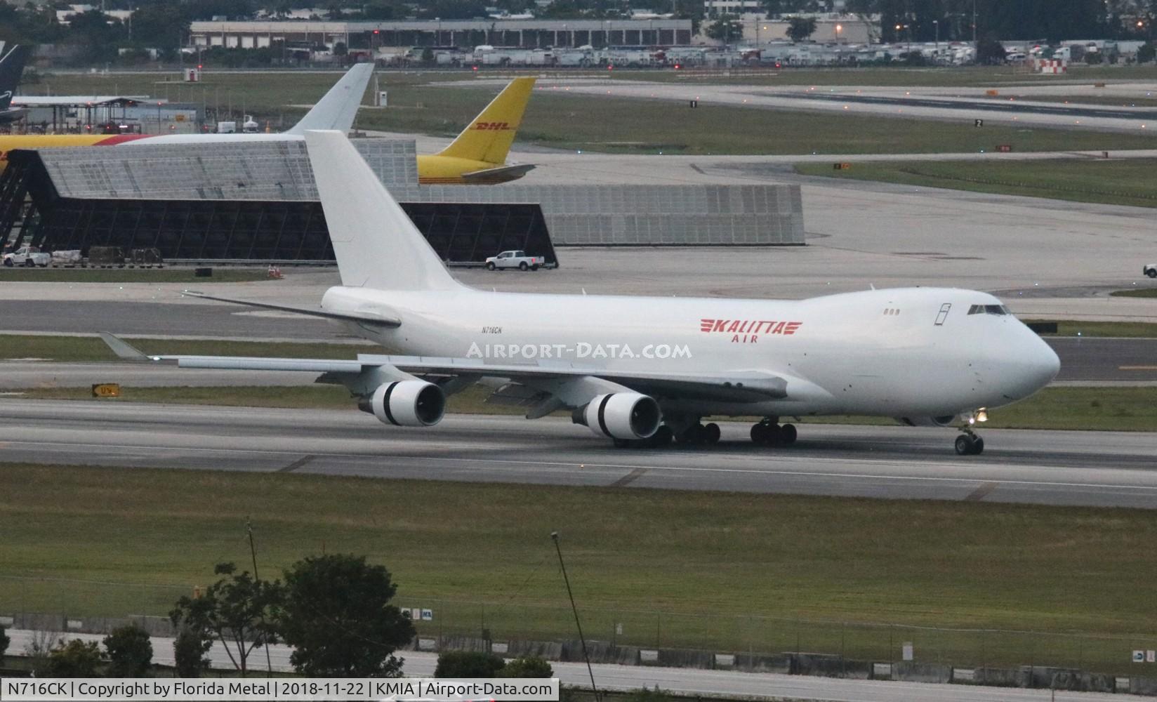 N716CK, 1998 Boeing 747-4B5F/SCD C/N 26408, MIA spotting 2018