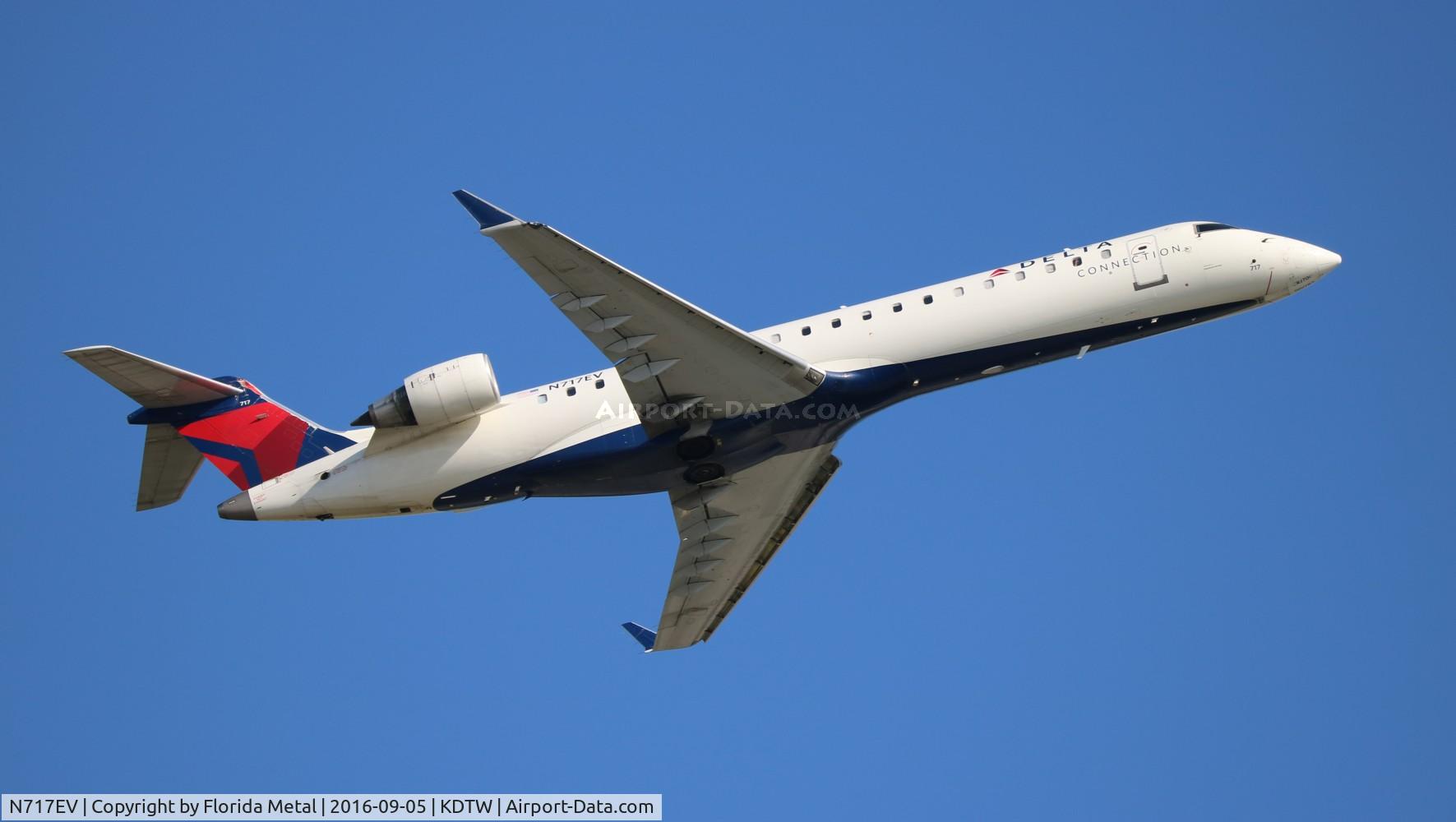 N717EV, 2003 Bombardier CRJ-701 (CL-600-2C10) Regional Jet C/N 10088, DTW spotting 2016