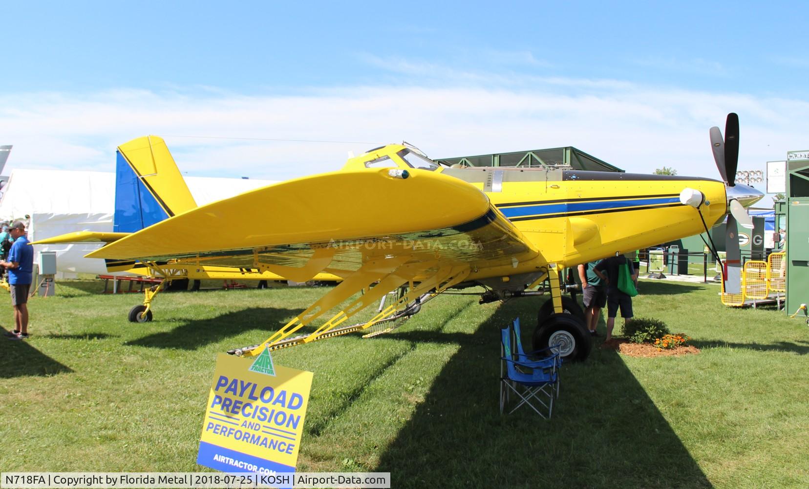 N718FA, 2018 Air Tractor Inc AT-802A C/N 802A-0758, EAA OSH 2018