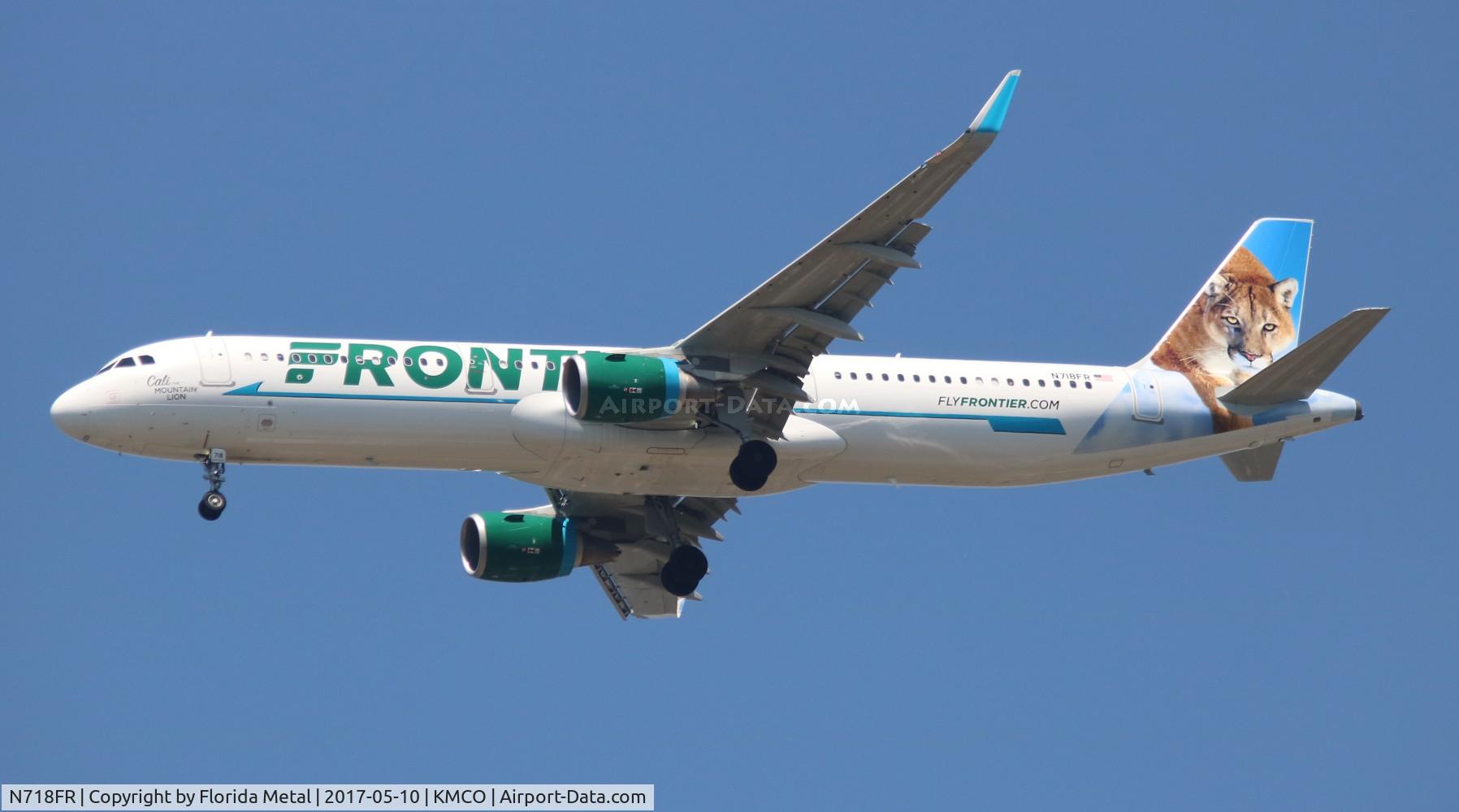 N718FR, 2017 Airbus A321-211 C/N 7575, MCO spotting 2017