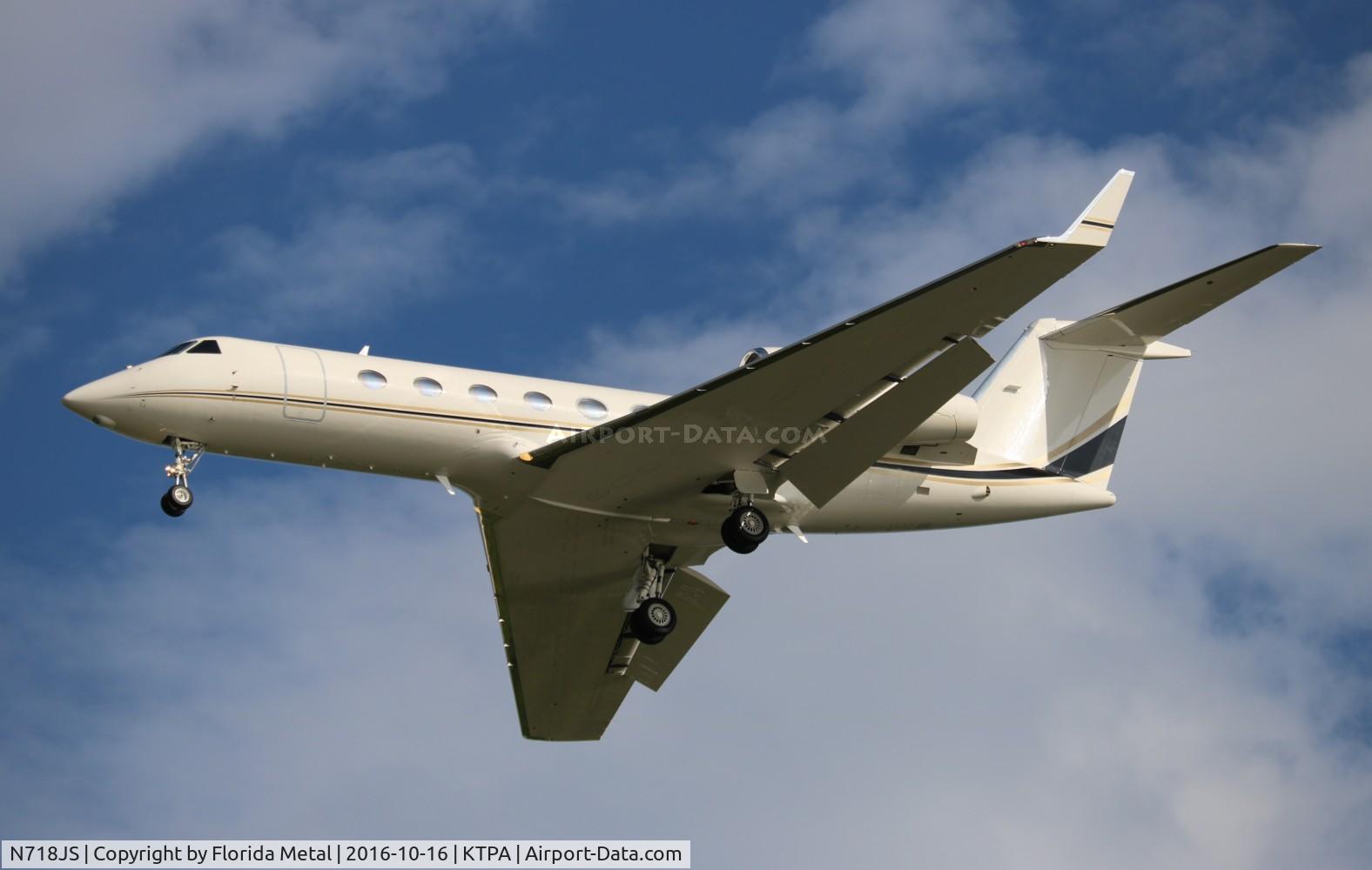 N718JS, Gulfstream Aerospace GIV-X (G450) C/N 4164, TPA spotting 2016