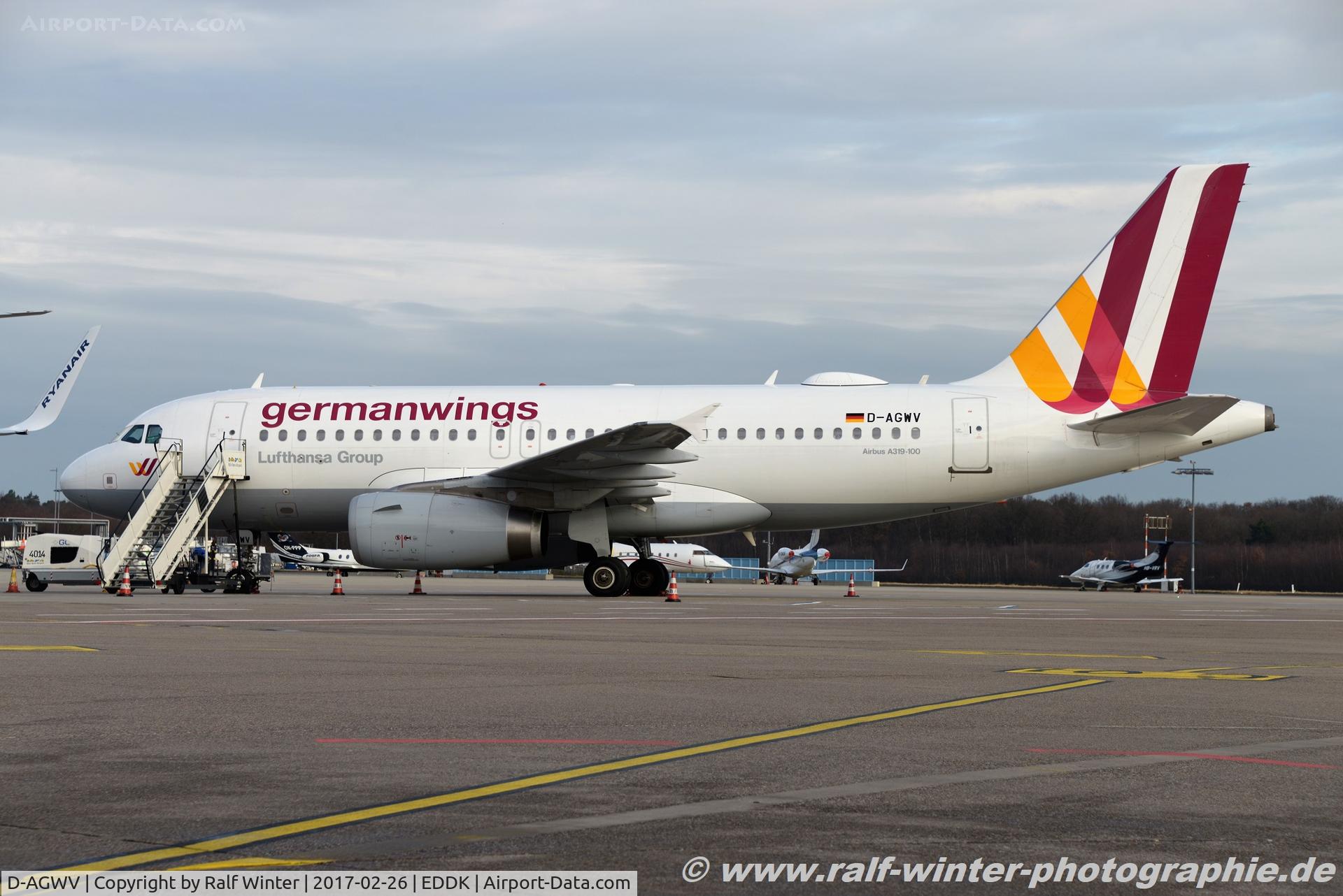 D-AGWV, 2013 Airbus A319-132 C/N 5467, Airbus A319-132 - 4U GWI Germanwings - 5467 - D-AGWV - 26.02.2017 - CGN