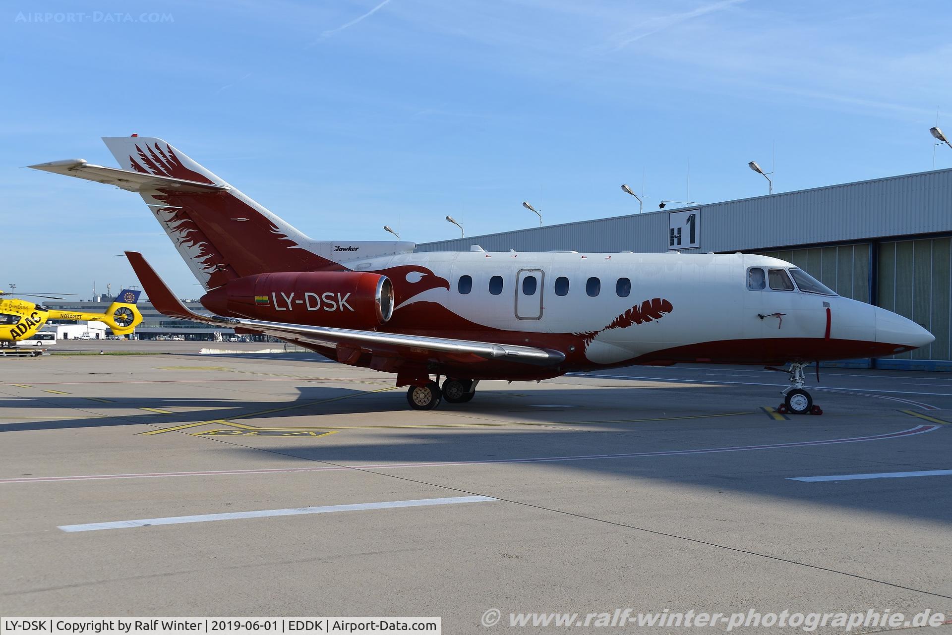 LY-DSK, 2006 Raytheon Hawker 850XP C/N 258811, Raytheon Aircraft Hawker 850XP - LSK Aurela - 258811 - LY-DSK - 01.06.2019 - CGN