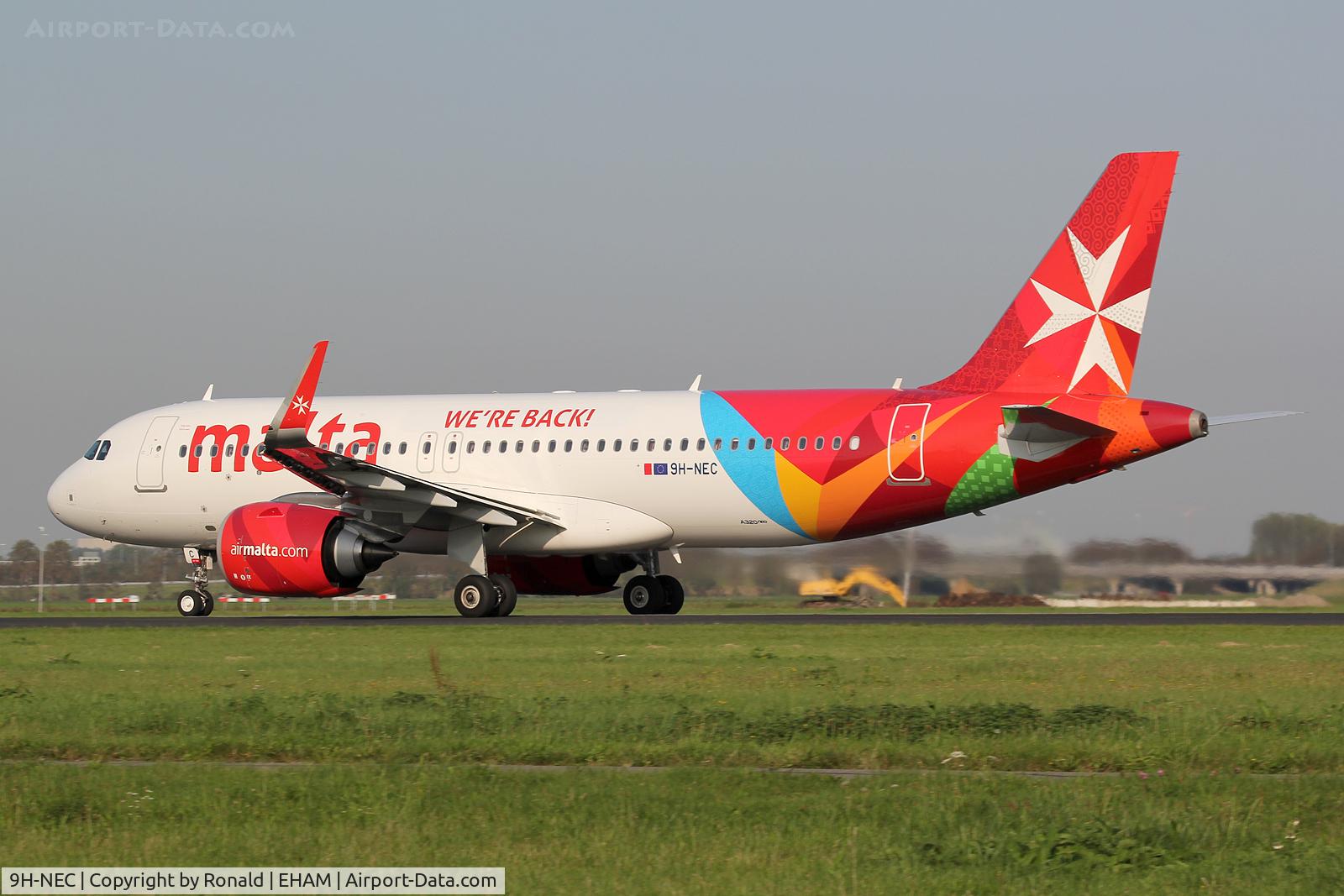 9H-NEC, 2019 Airbus A320-251N C/N 9049, at spl