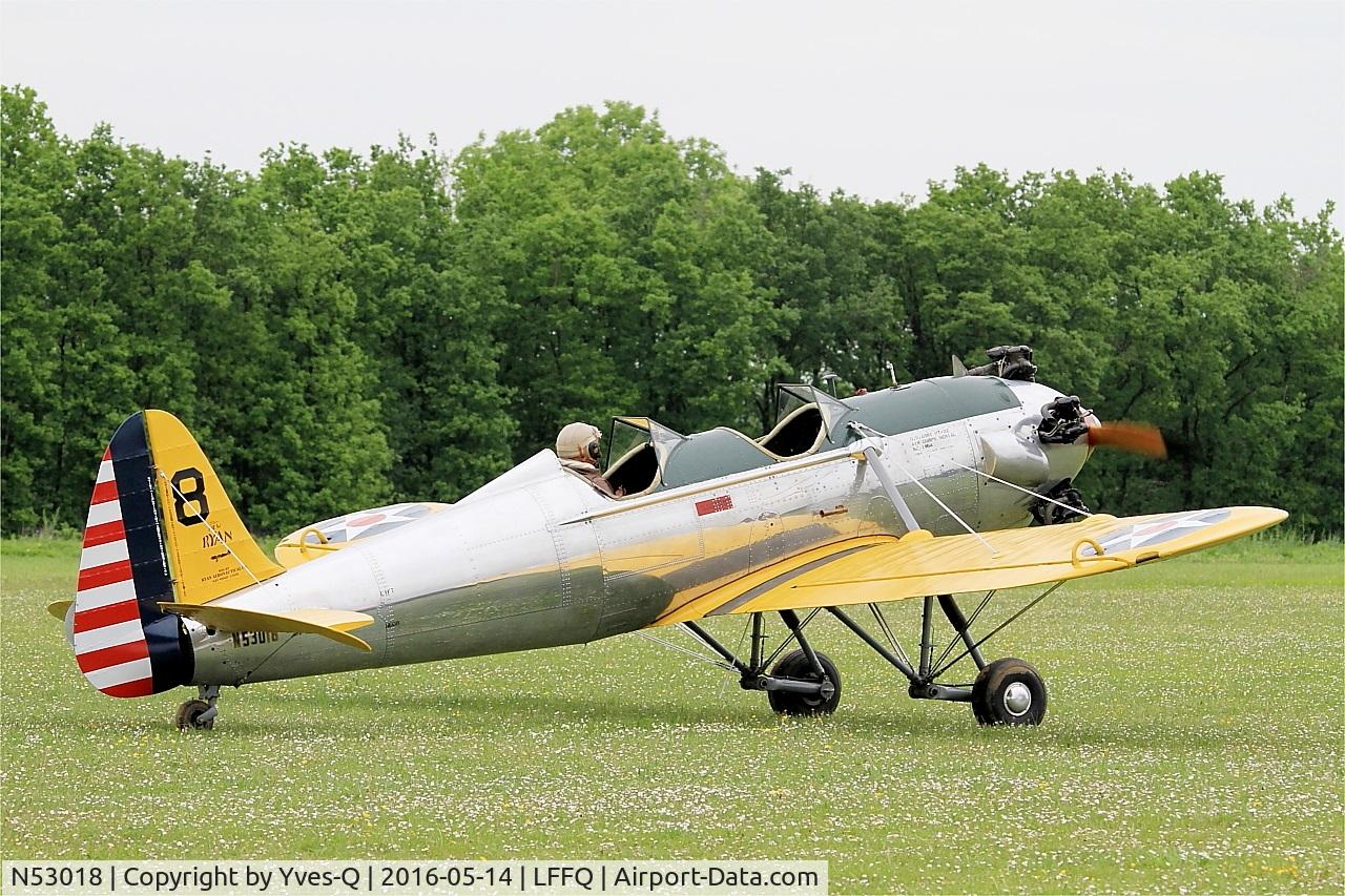 N53018, 1941 Ryan Aeronautical ST3KR C/N 1164, Ryan Aeronautical ST3KR, Taxiing, La Ferté-Alais Airfield (LFFQ) Air show 2016