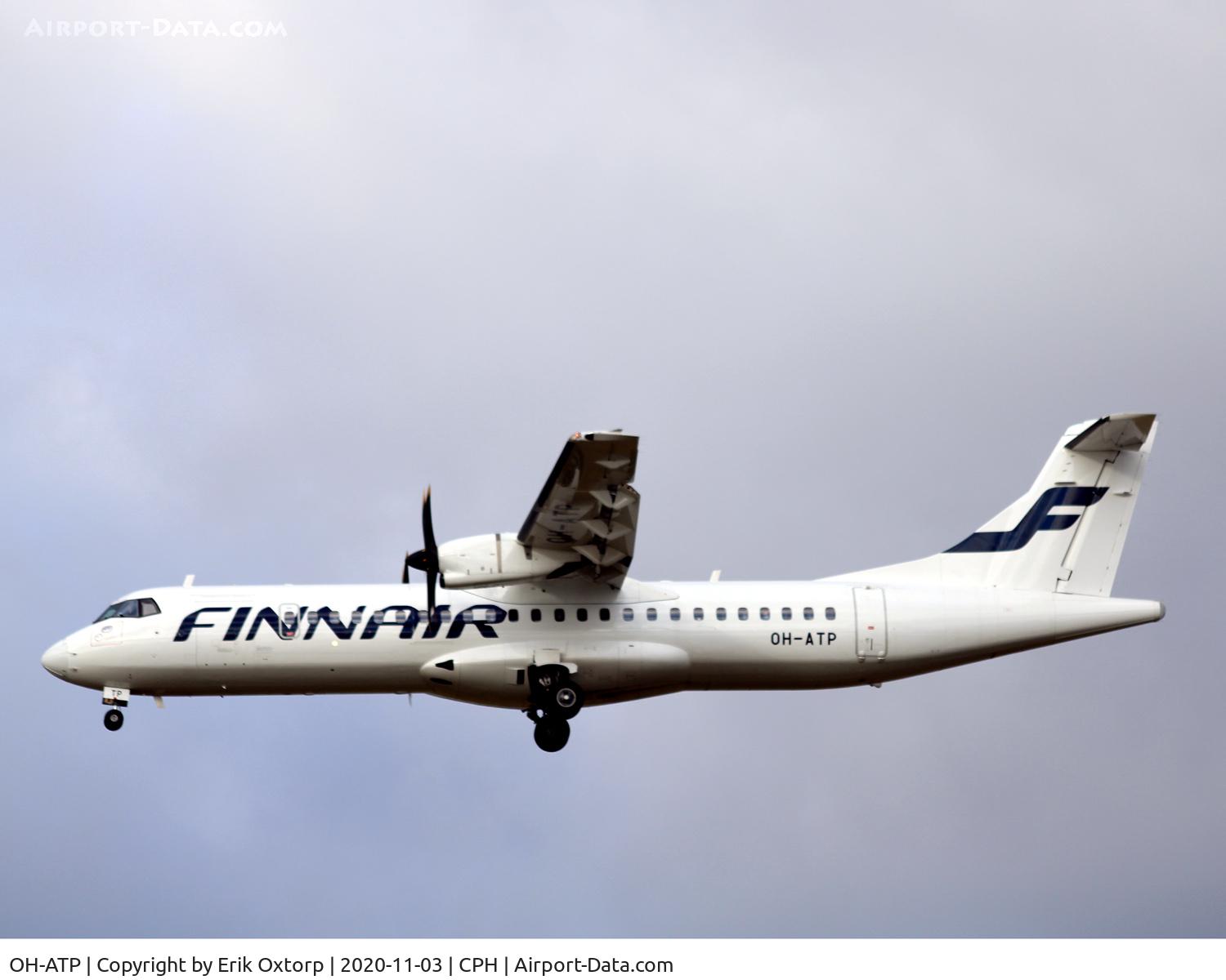 OH-ATP, 2012 ATR 72-500 C/N 1050, OH-ATP landing rw 22L
