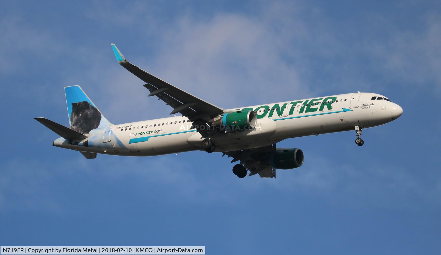 N719FR, 2017 Airbus A321-211 C/N 7736, MCO spotting 2018