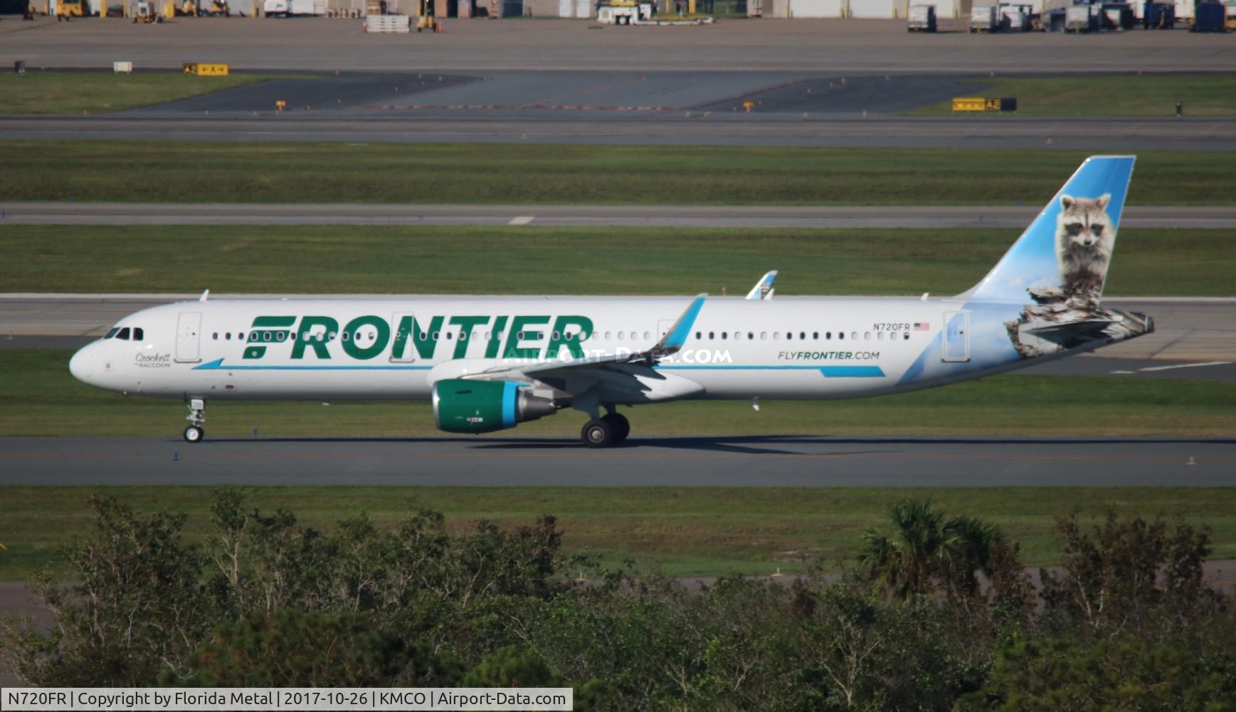 N720FR, 2017 Airbus A321-211 C/N 7852, MCO spotting 2017
