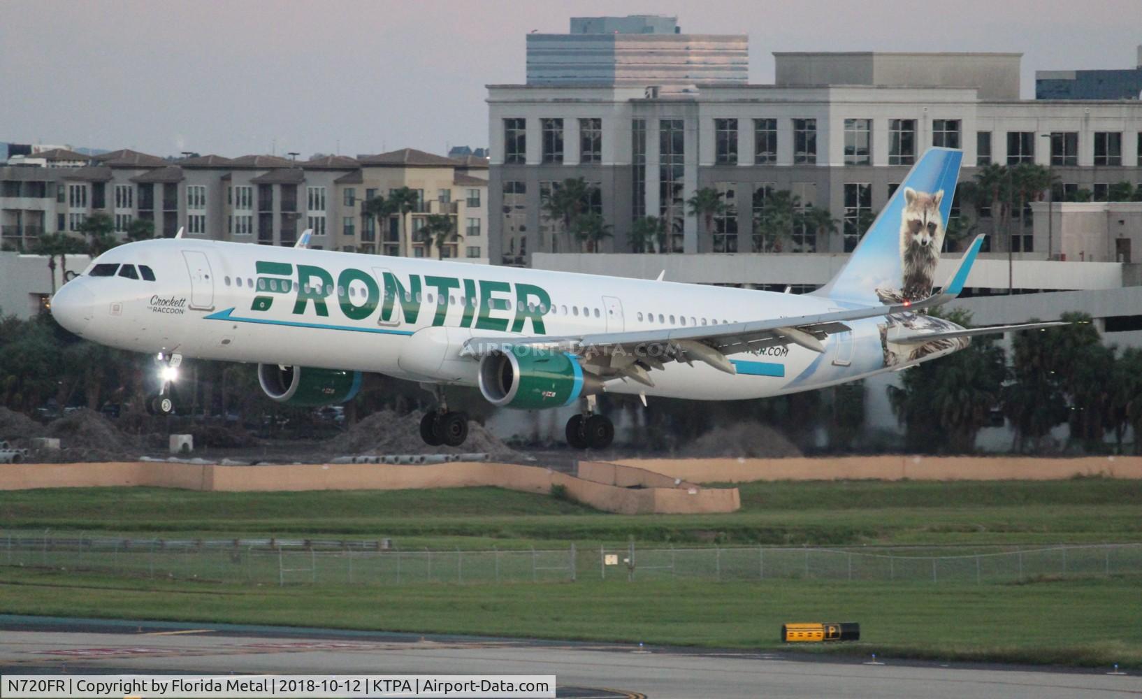 N720FR, 2017 Airbus A321-211 C/N 7852, TPA spotting 2018
