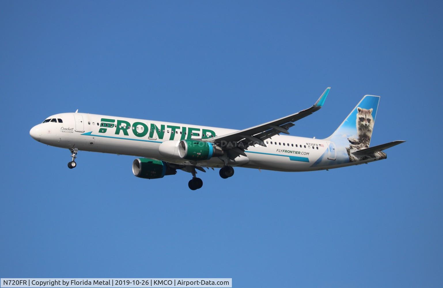 N720FR, 2017 Airbus A321-211 C/N 7852, MCO spotting 2019