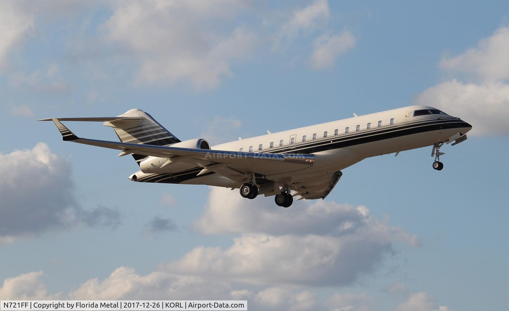N721FF, 2009 Bombardier BD-700-1A10 Global Express XRS C/N 9354, ORL spotting 2017