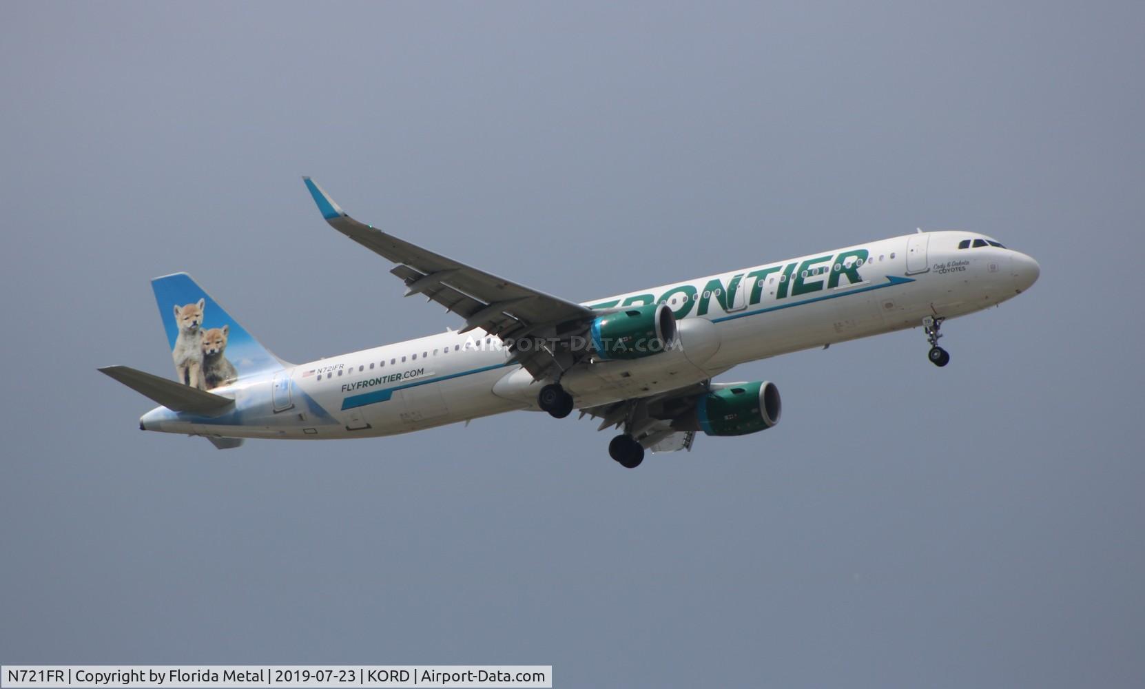N721FR, 2017 Airbus A321-211 C/N 7884, ORD spotting 2019