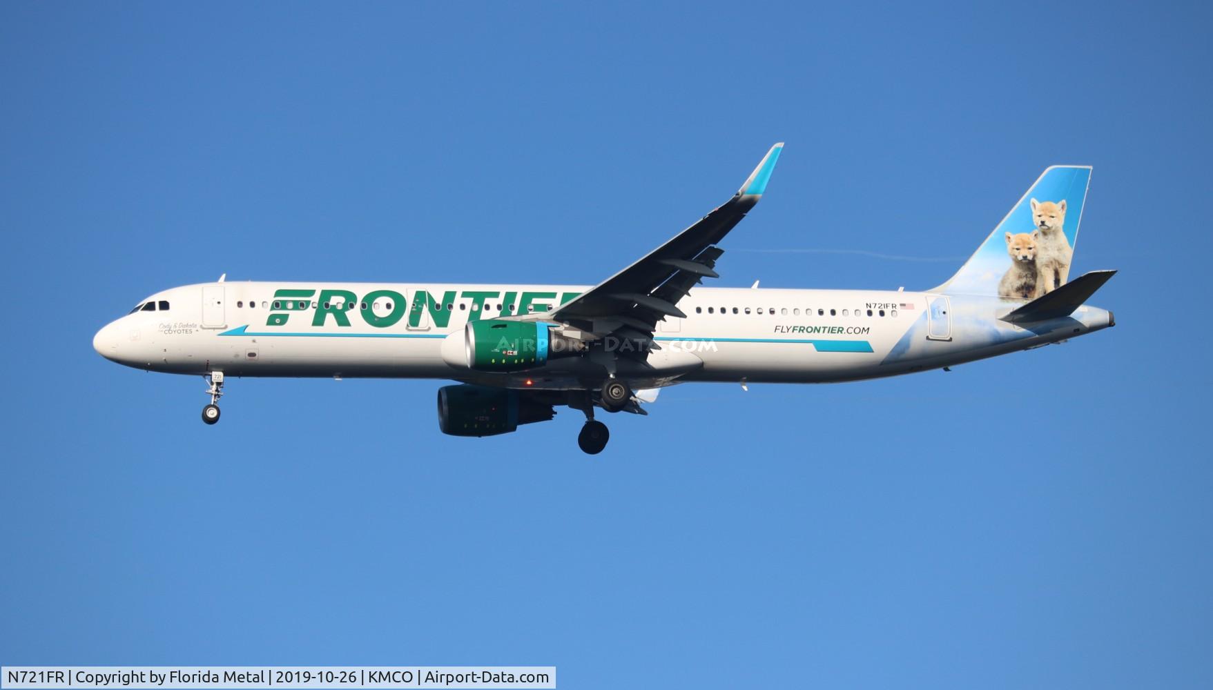 N721FR, 2017 Airbus A321-211 C/N 7884, MCO spotting 2019
