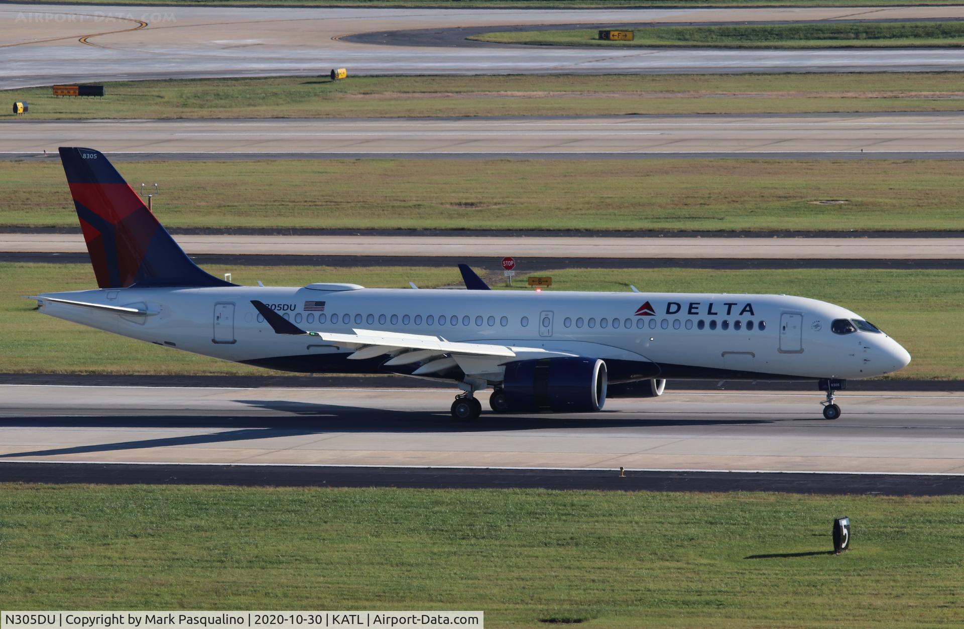 N305DU, 2020 Airbus A220-371 C/N 55084, Airbus A220-371