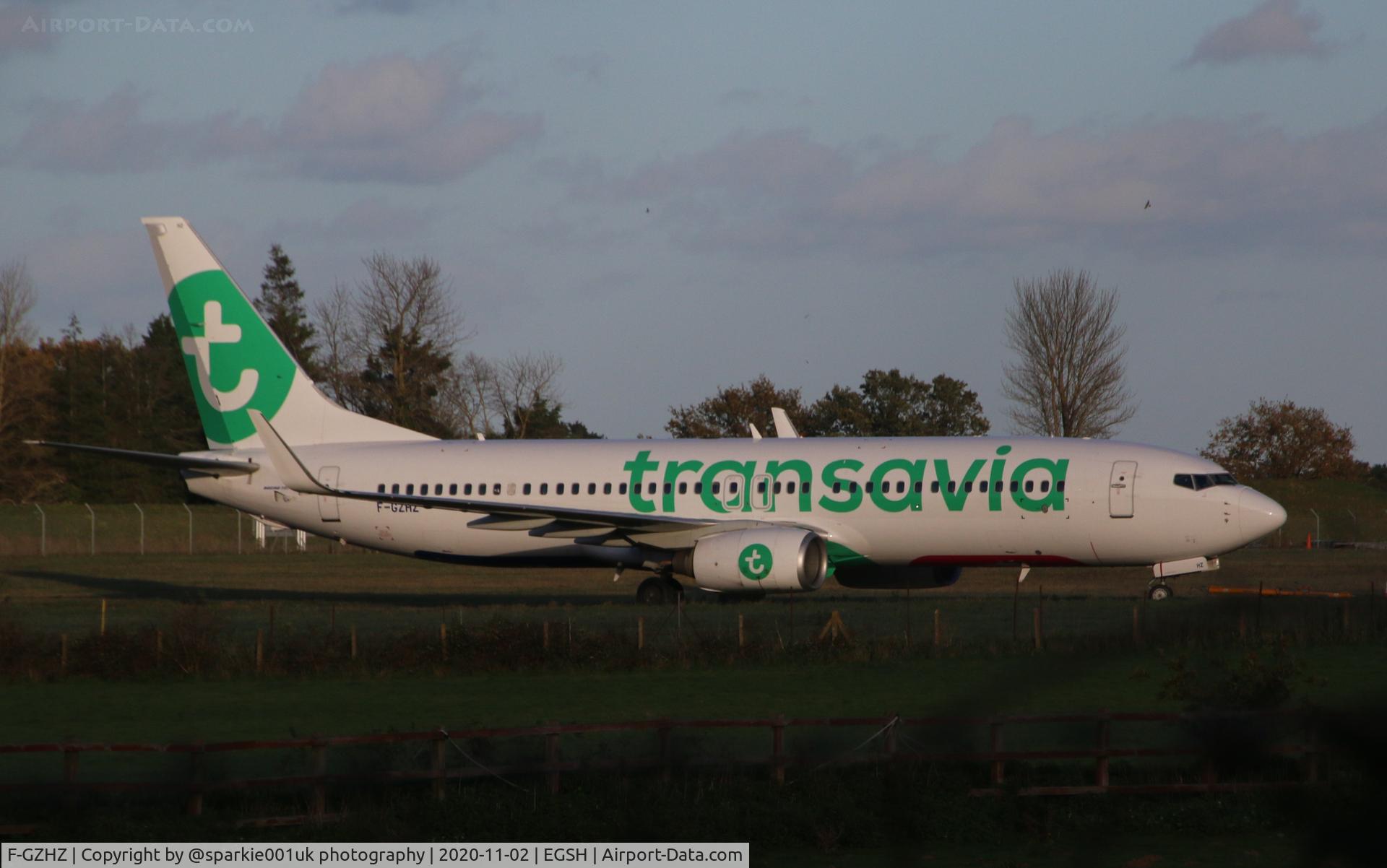 F-GZHZ, 2006 Boeing 737-85P C/N 33977, Seen parked at Norwich