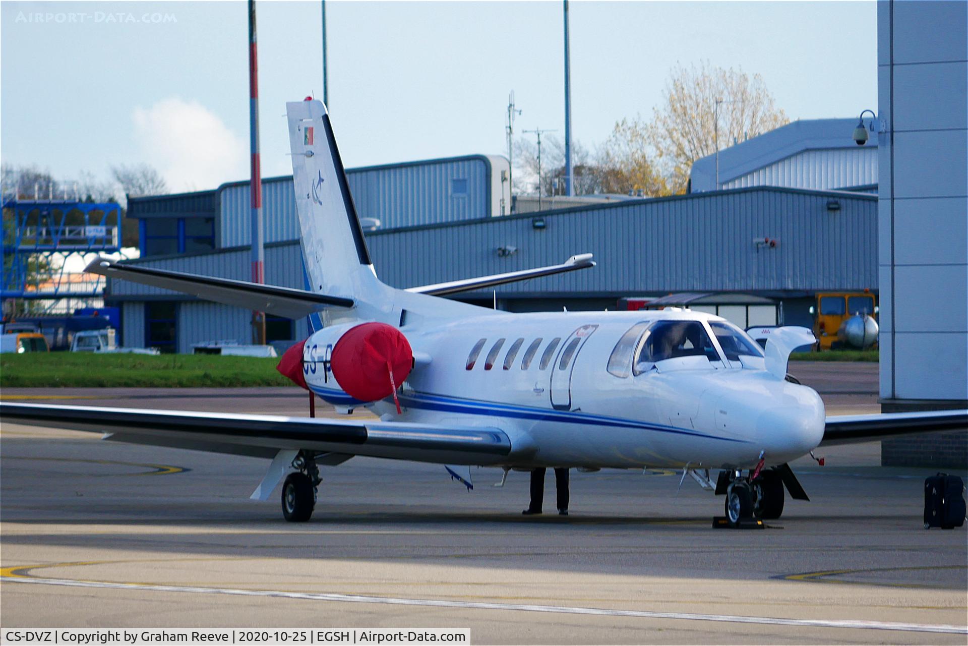 CS-DVZ, 1982 Cessna 550 Citation II C/N 550-0443, Parked at Norwich.