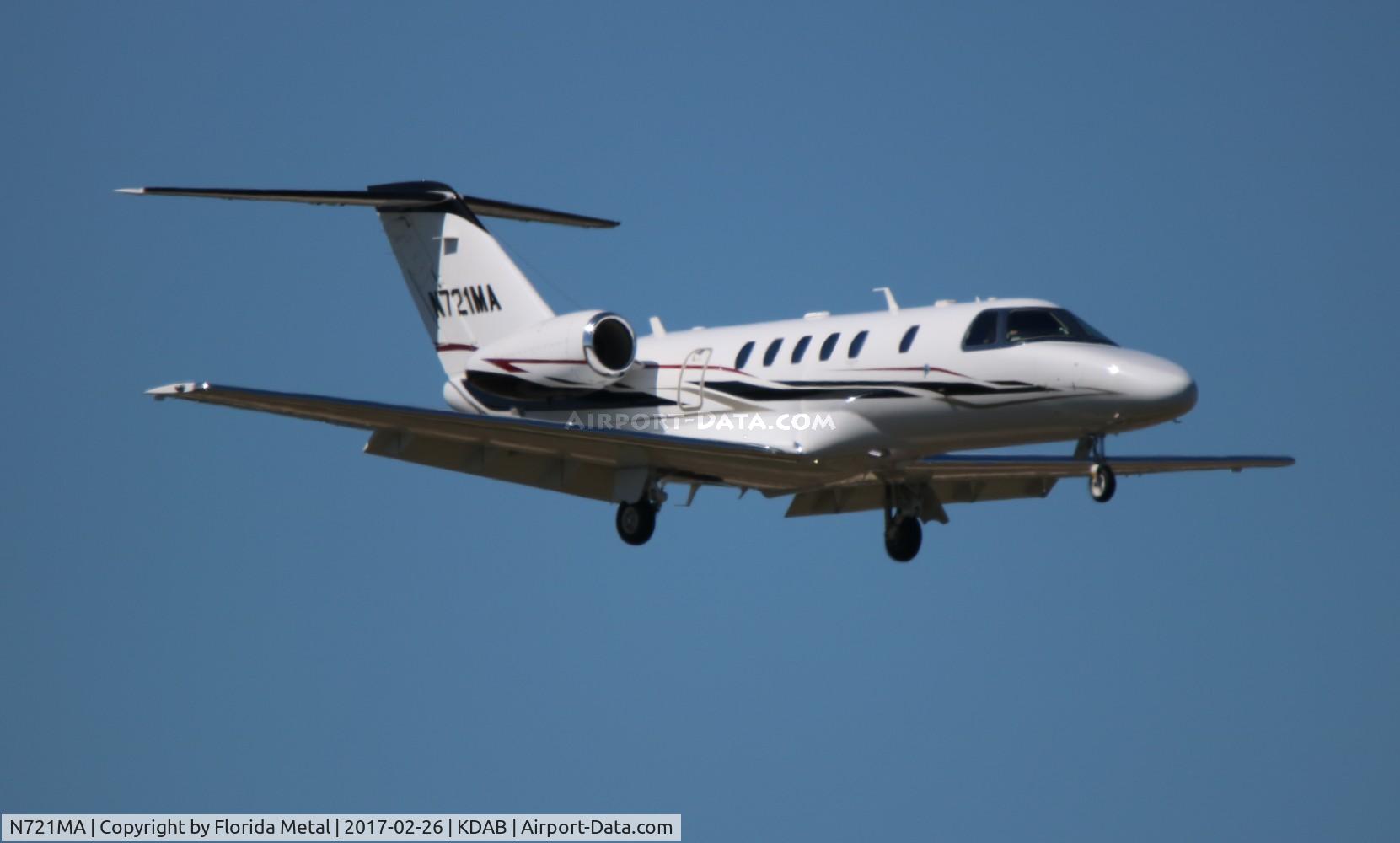 N721MA, 2012 Cessna 525C CitationJet Cj4 CitationJet CJ4 C/N 525C-0107, DAB spotting 2017