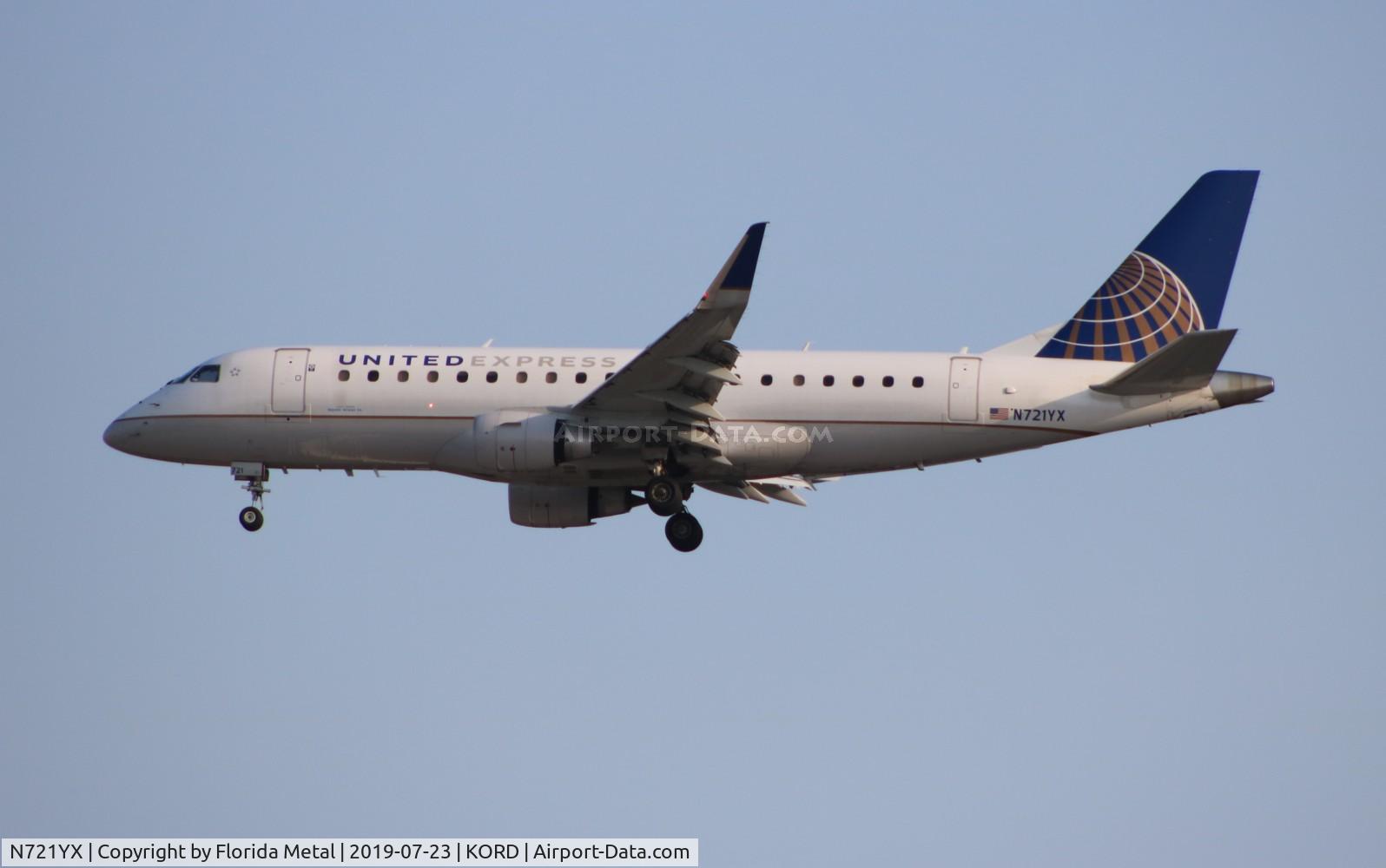 N721YX, 2015 Embraer 175LR (ERJ-170-200LR) C/N 17000493, ORD spotting 2019