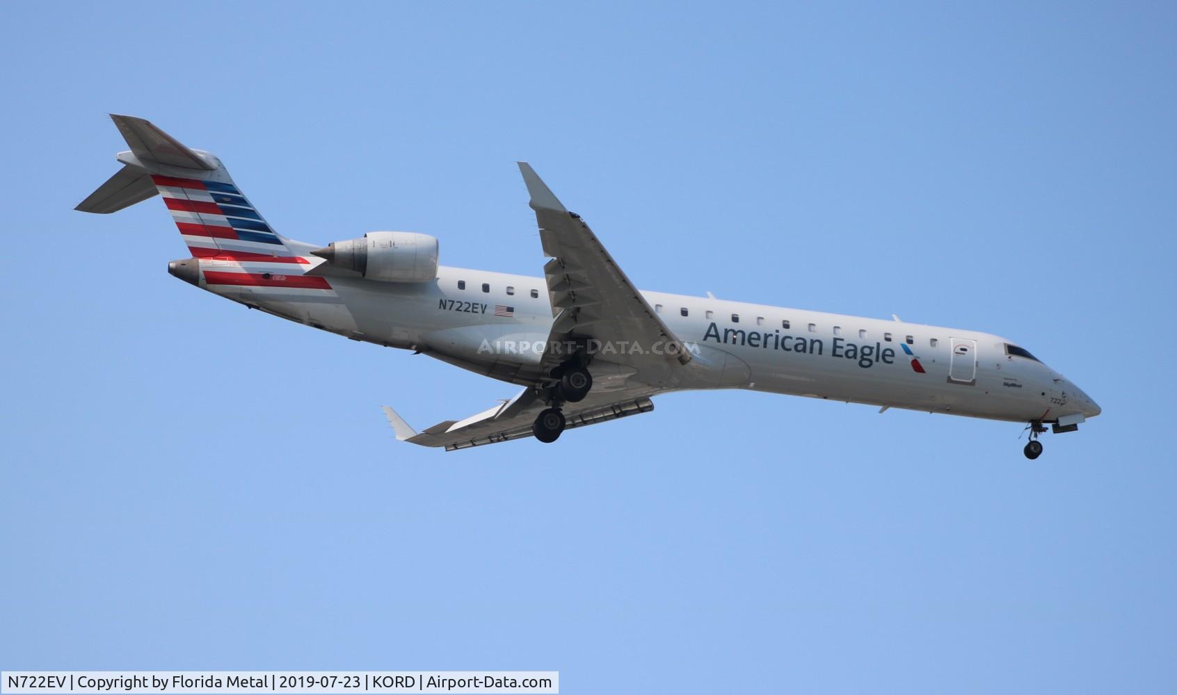 N722EV, 2003 Bombardier CRJ-701 (CL-600-2C10) Regional Jet C/N 10127, ORD spotting 2019