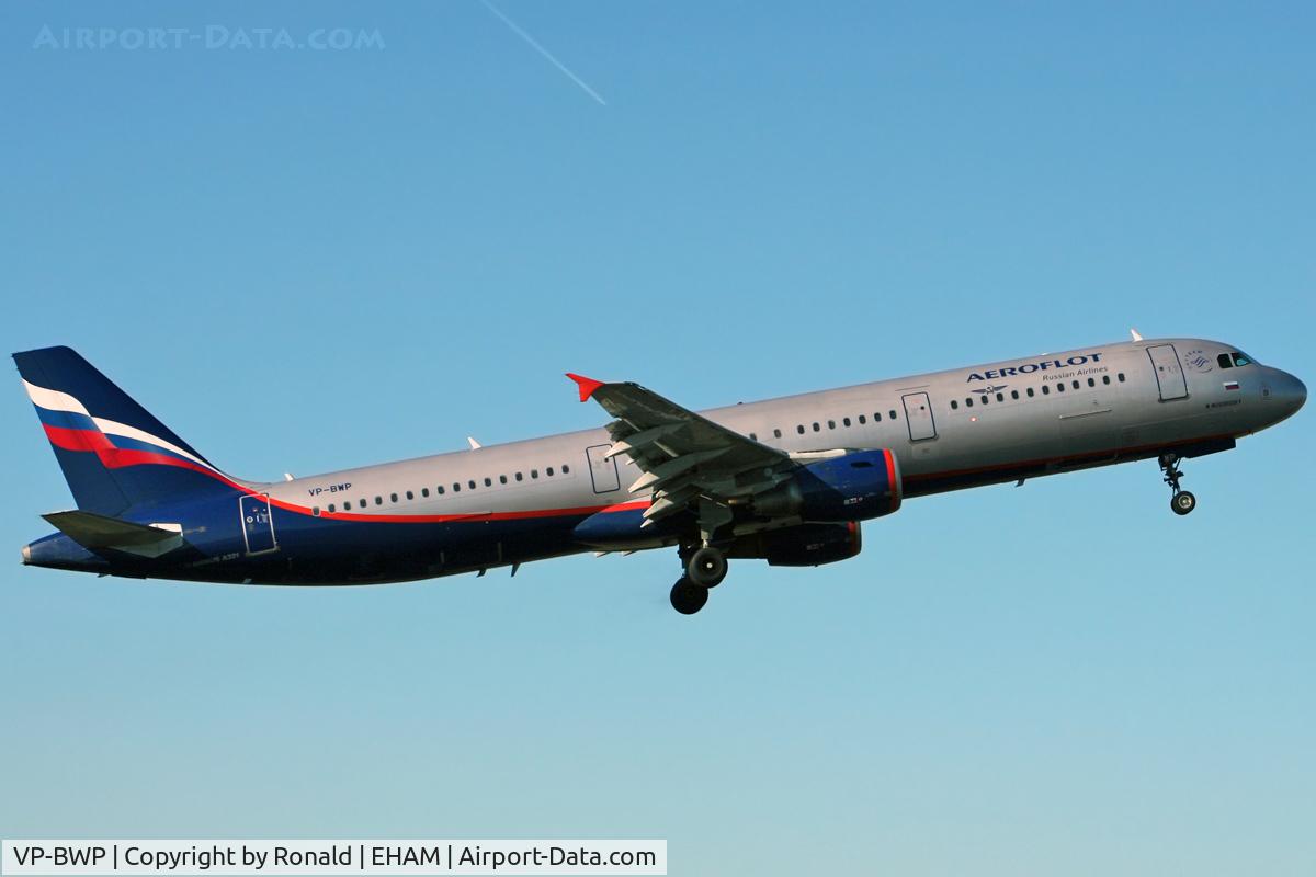 VP-BWP, 2004 Airbus A321-211 C/N 2342, at spl