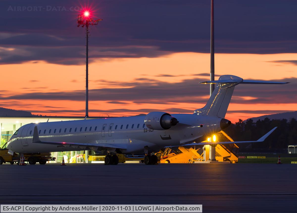 ES-ACP, 2009 Canadair CRJ-900ER (CL-600-2D24) C/N 15242, Charter flight from Tallinn.