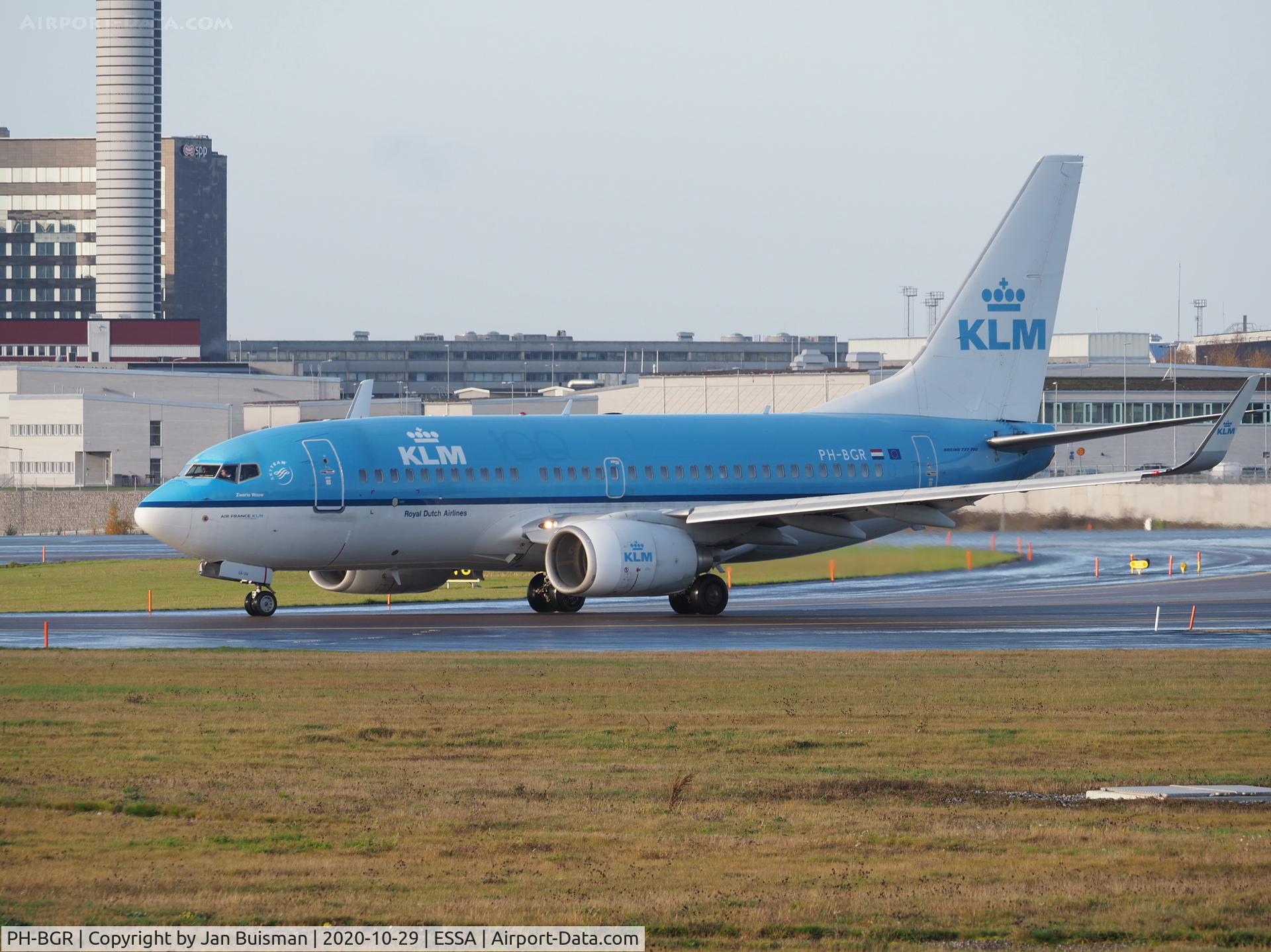 PH-BGR, 2011 Boeing 737-7K2 C/N 39446, KLM