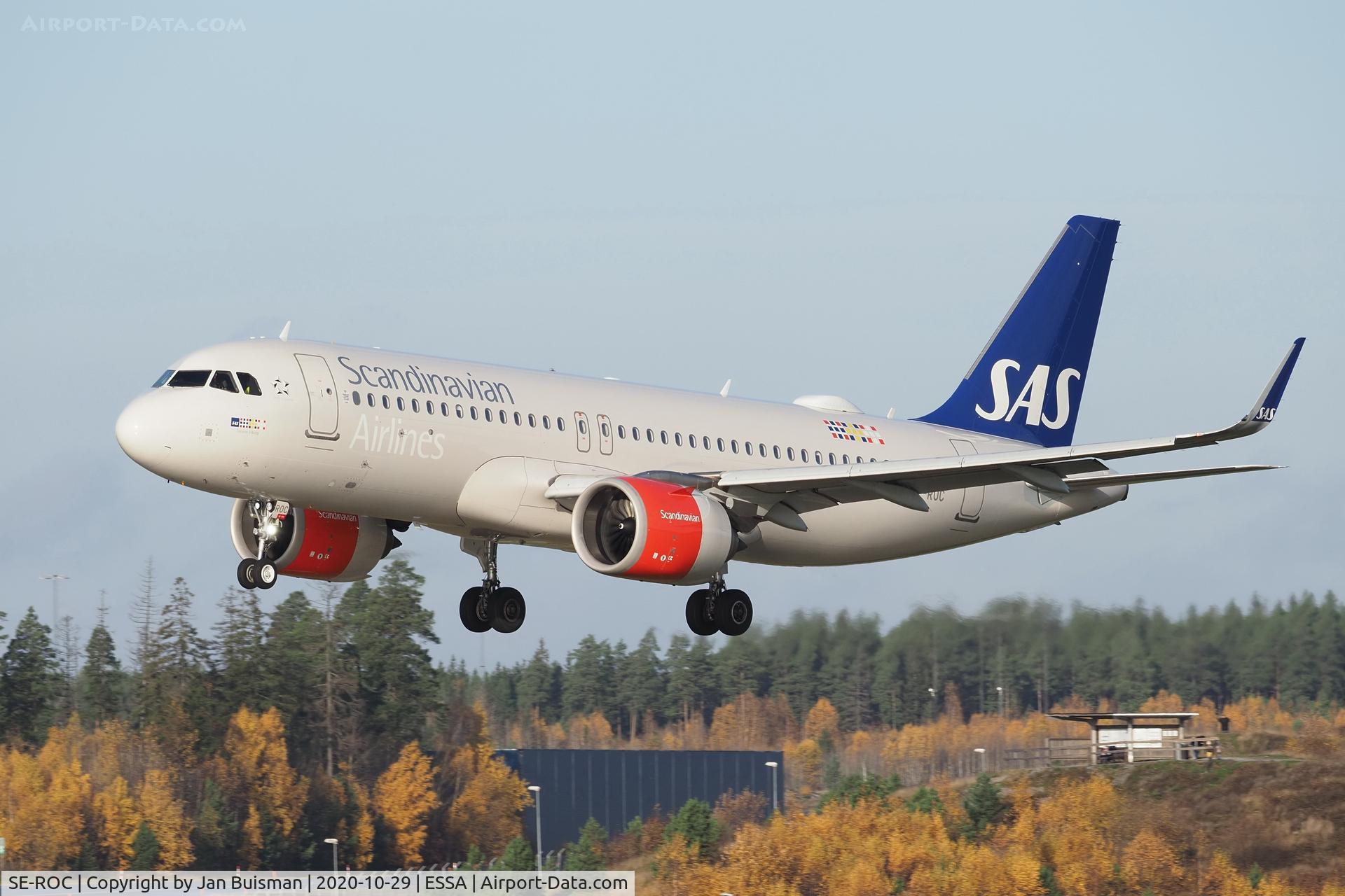 SE-ROC, 2017 Airbus A320-251N C/N 7723, SAS