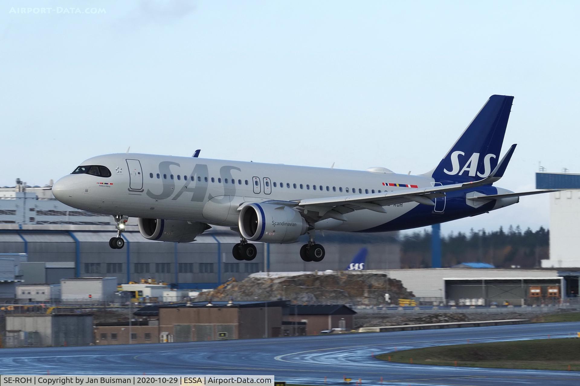 SE-ROH, 2020 Airbus A320-251N C/N 9173, SAS