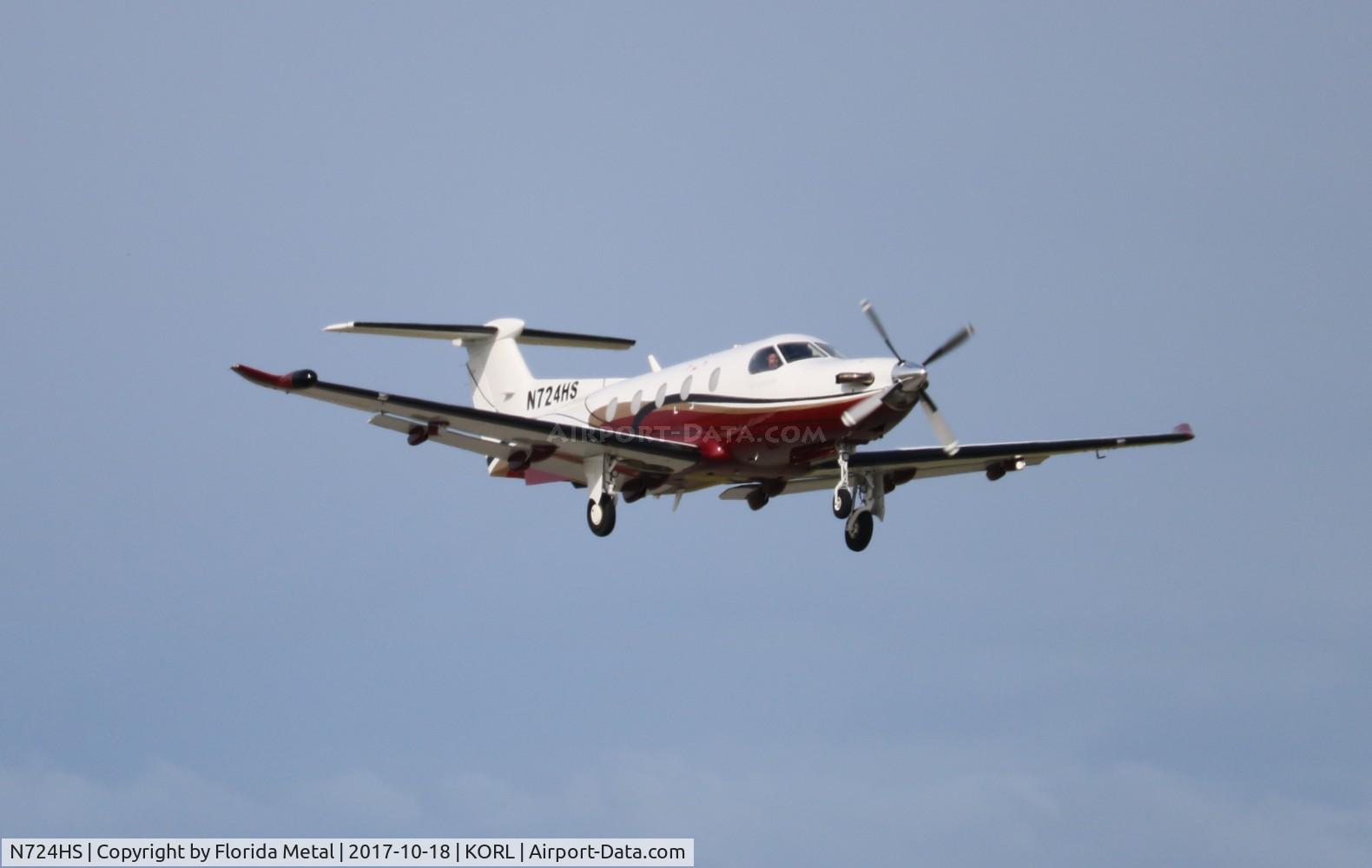 N724HS, 2015 Pilatus PC-12/47E C/N 1527, ORL spotting 2017