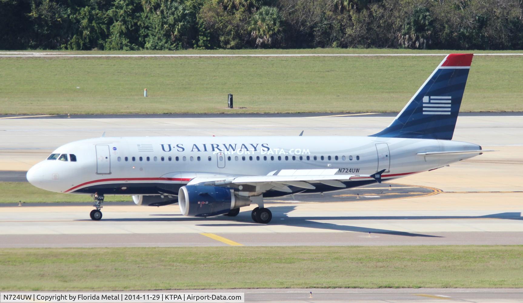 N724UW, 1999 Airbus A319-112 C/N 1122, TPA spotting 2014