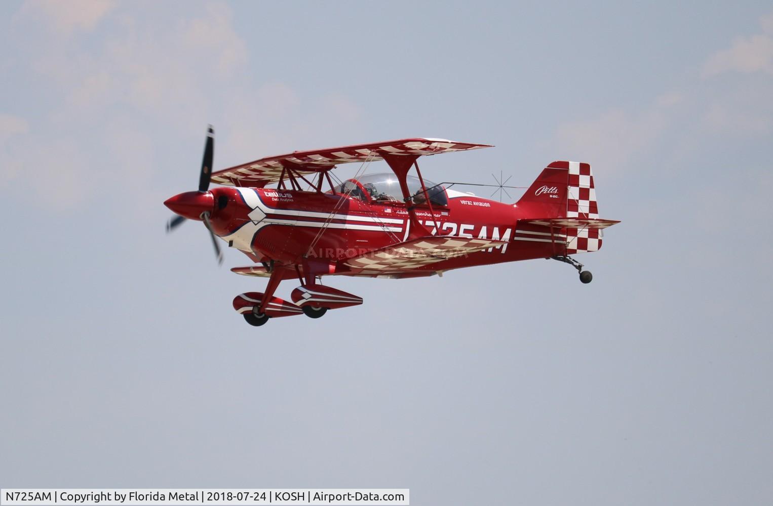 N725AM, 2017 Aviat Pitts S-2C Special Special C/N 6092, EAA OSH 2018
