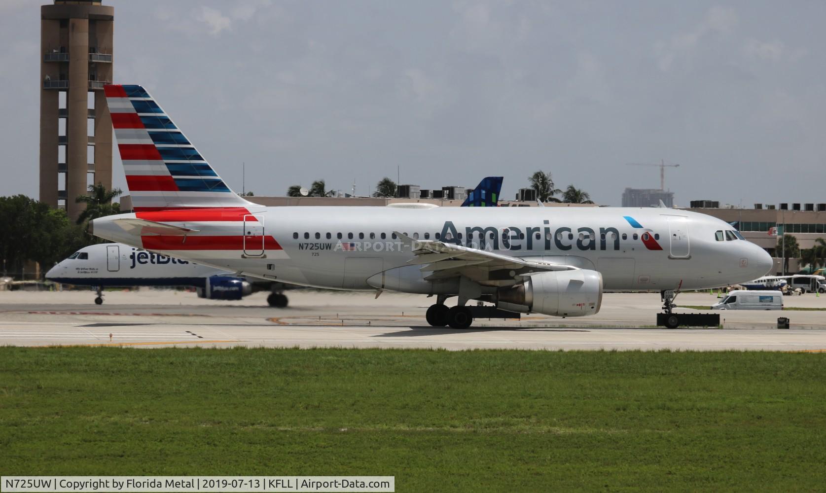 N725UW, 1999 Airbus A319-112 C/N 1135, FLL spotting 2019